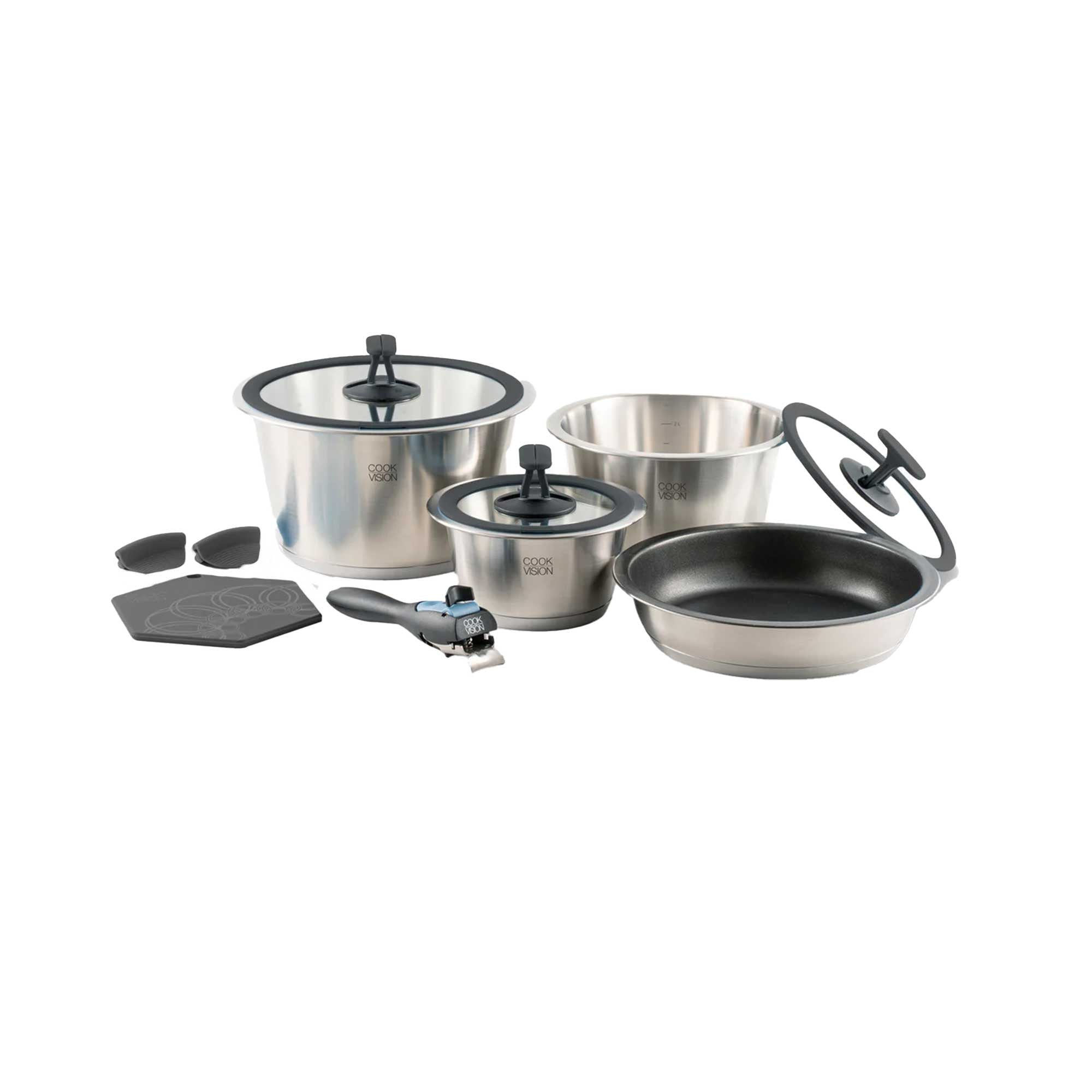CookVision pot set 11 pieces