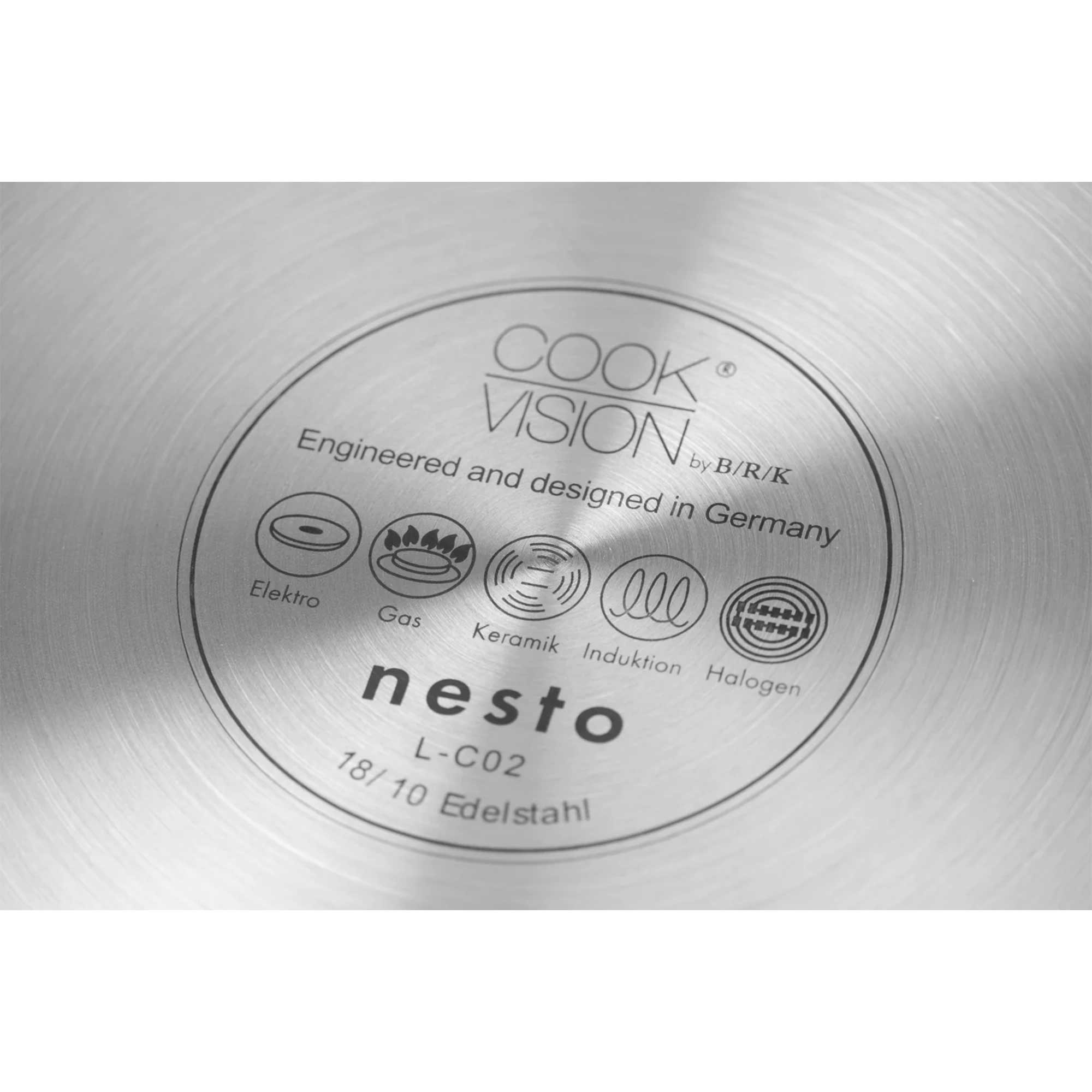 CookVision stainless steel pans