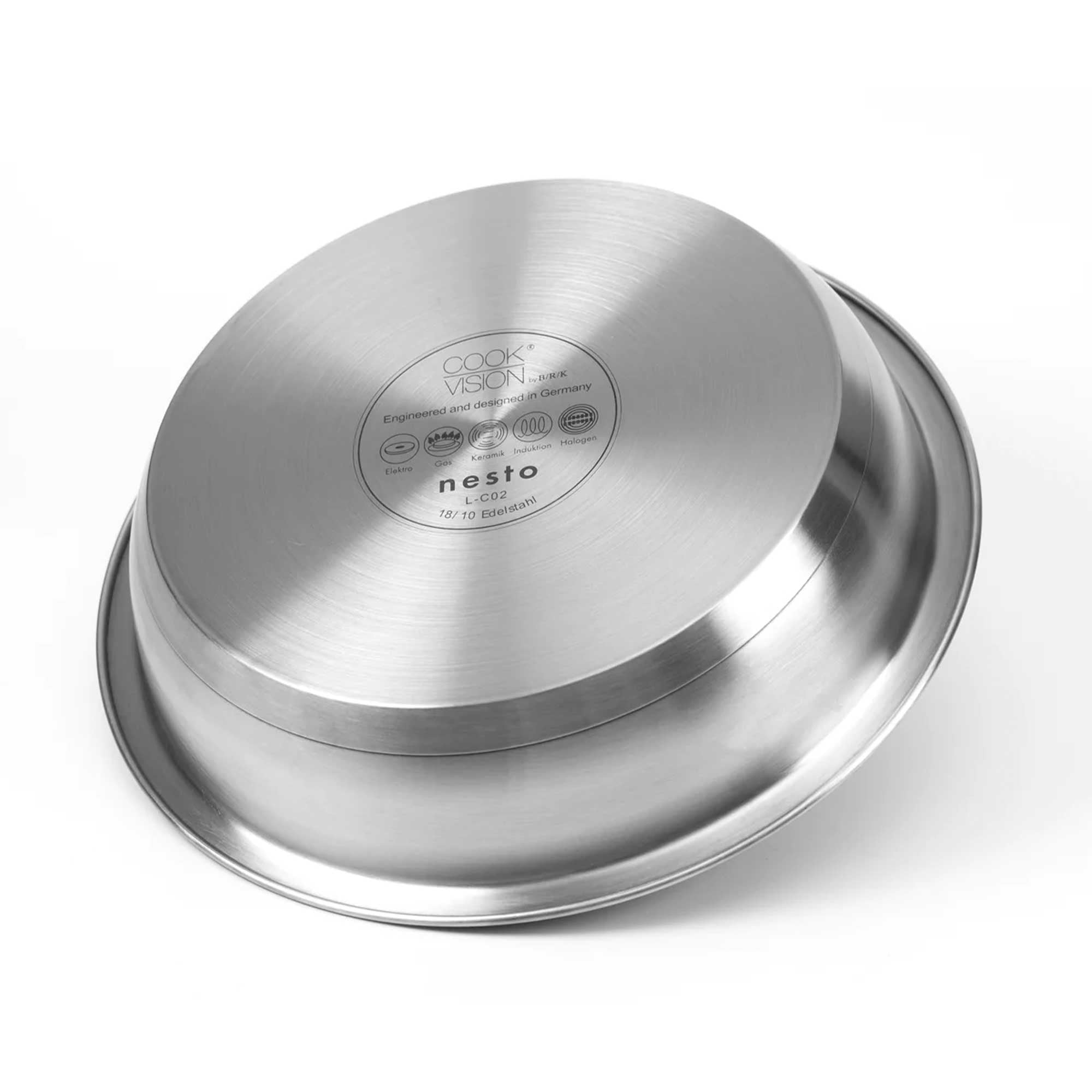 CookVision stainless steel pans