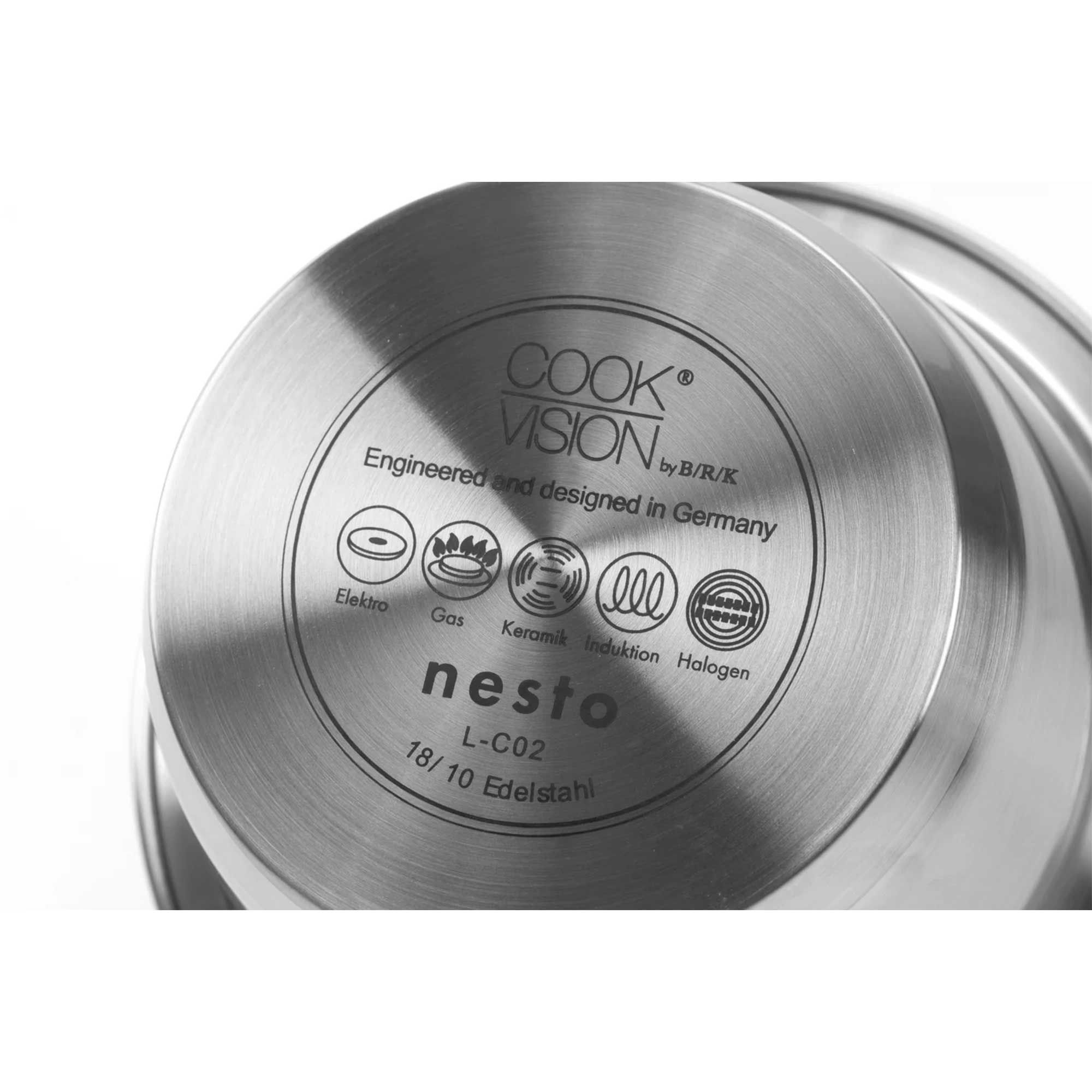 CookVision stainless steel pots