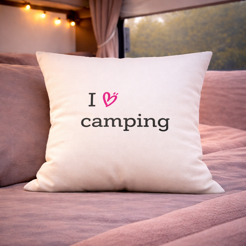 Camping pillow "I love camping"