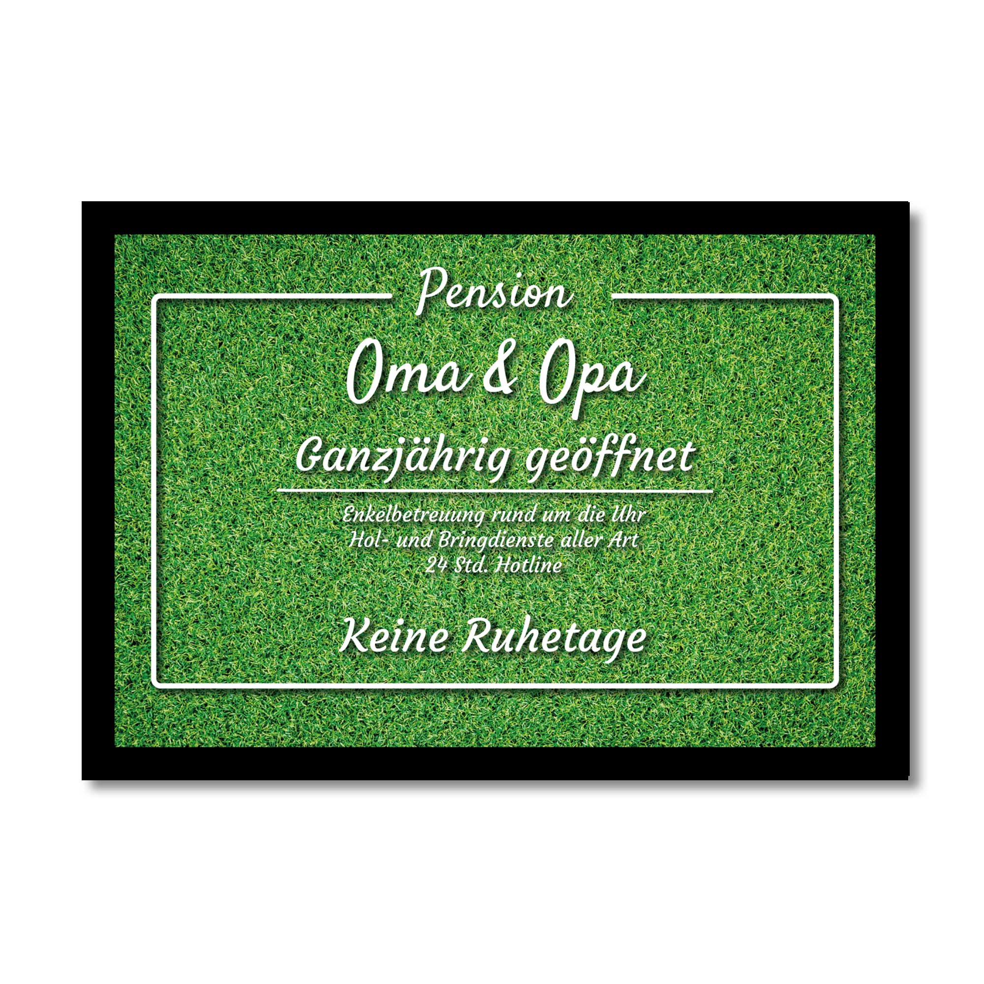 Fussmatte "Pension Oma & Opa - Rasen"