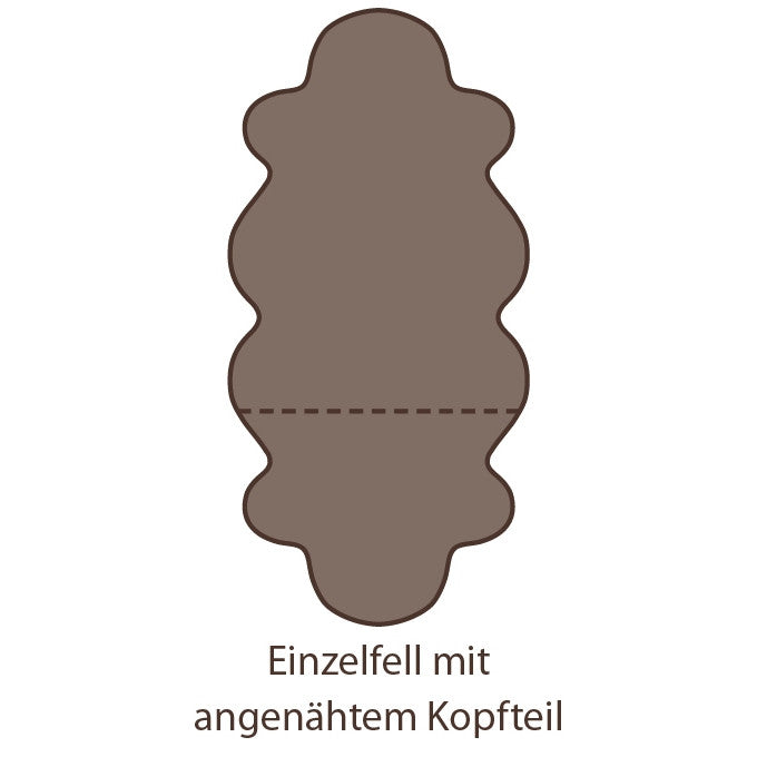 Hochwertiges Lammfell 140 x 68 cm
