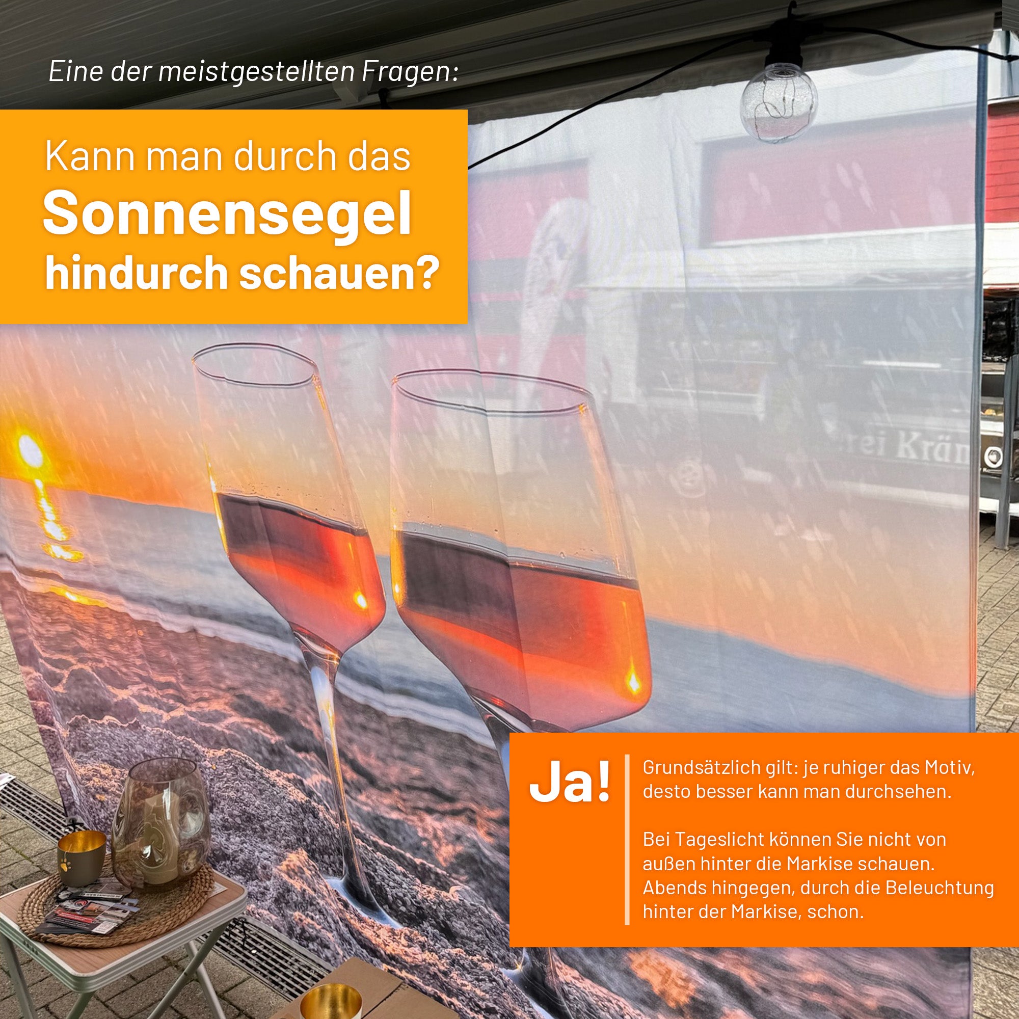 Sonnensegel STRANDROMANTIK