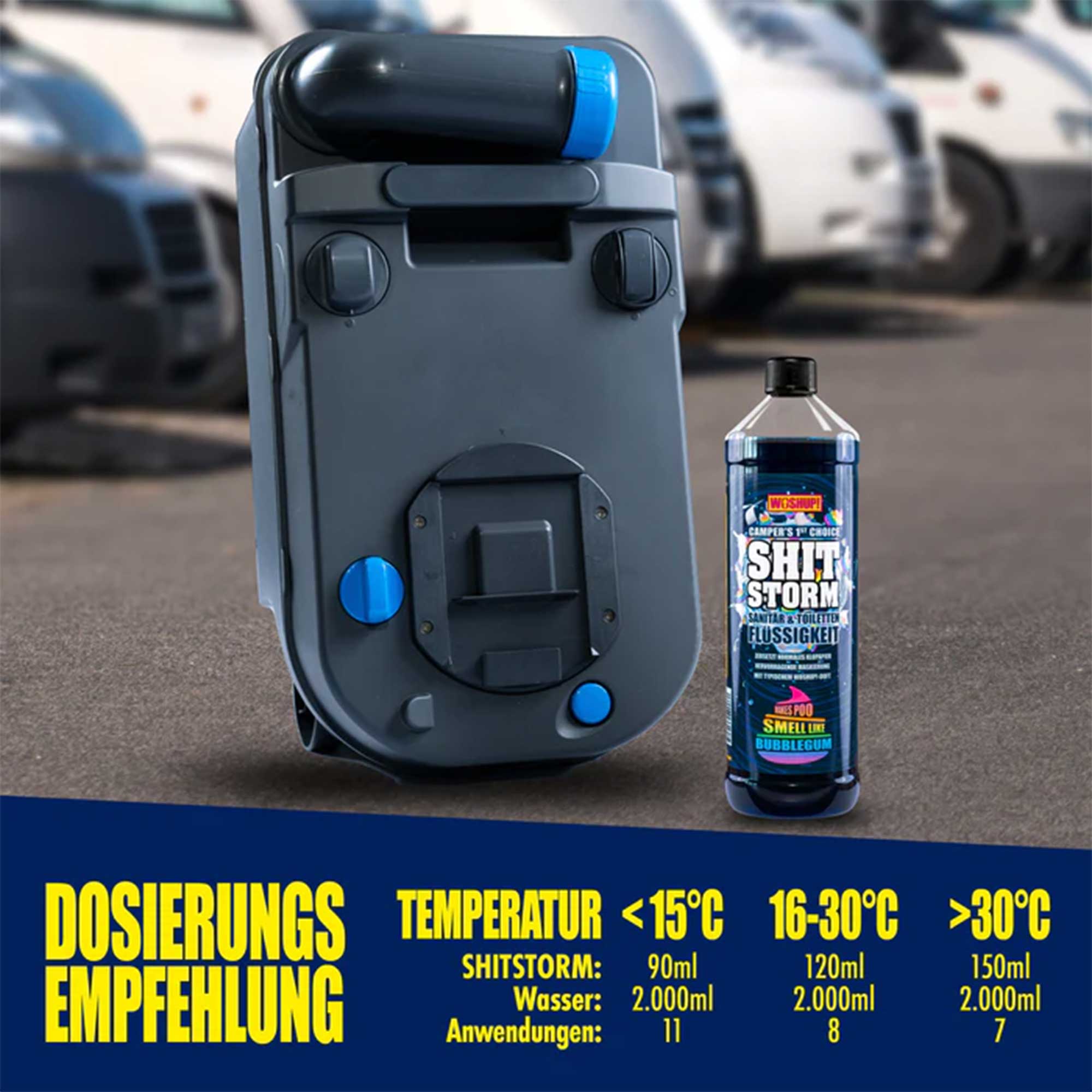 WOSHUP Shitstorm camping toilet additive BUBBLEGUM