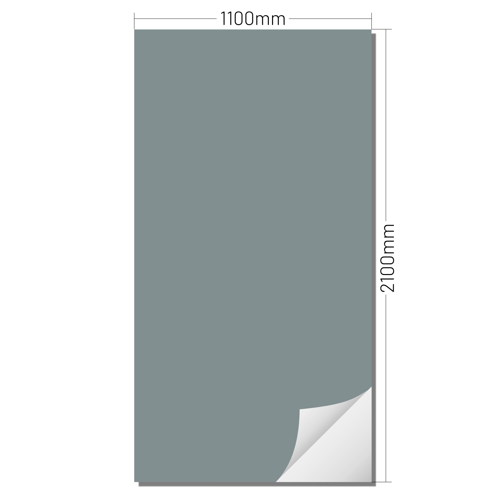 XXL Wand Dekorfolie "Blaues Grün"