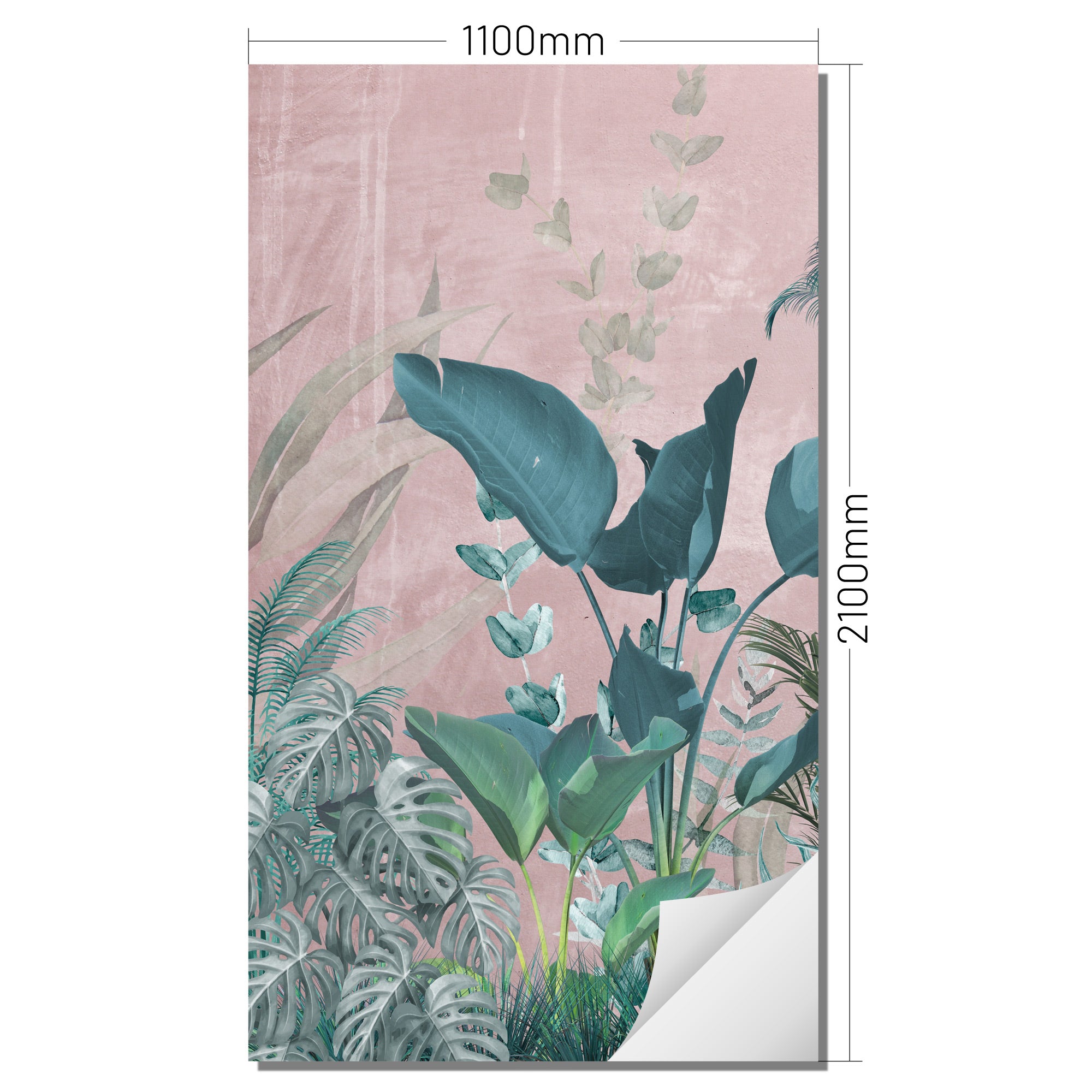 XXL Wand Dekorfolie "Watercolor Jungle"