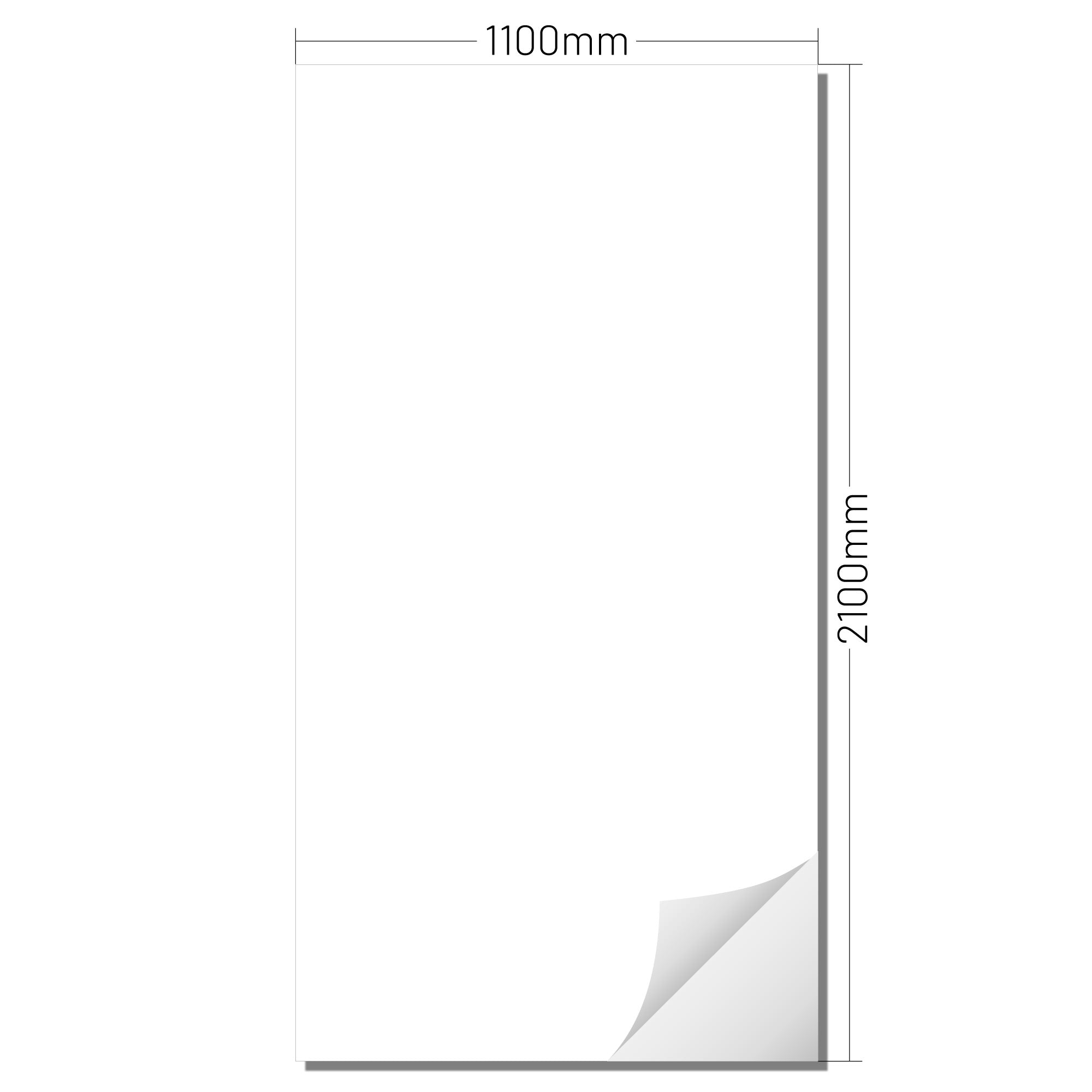 XXL Wand Dekorfolie "Weiss"