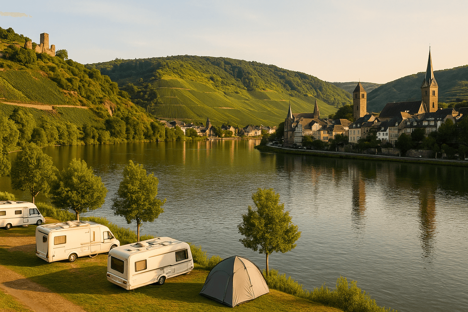 Die schönsten Campingplätze an der Mosel