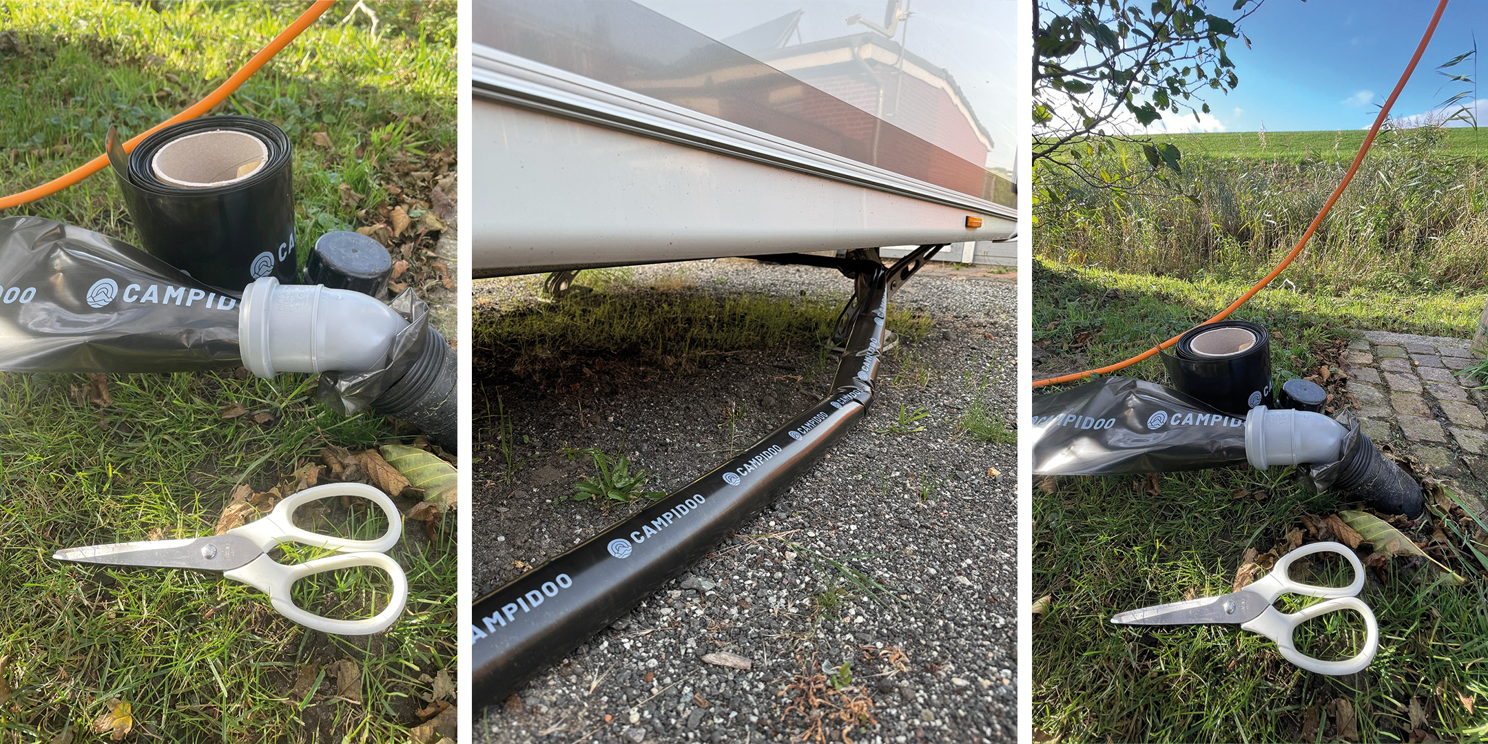 Abwasserschlauch fürs Camping: platzsparende Lösung