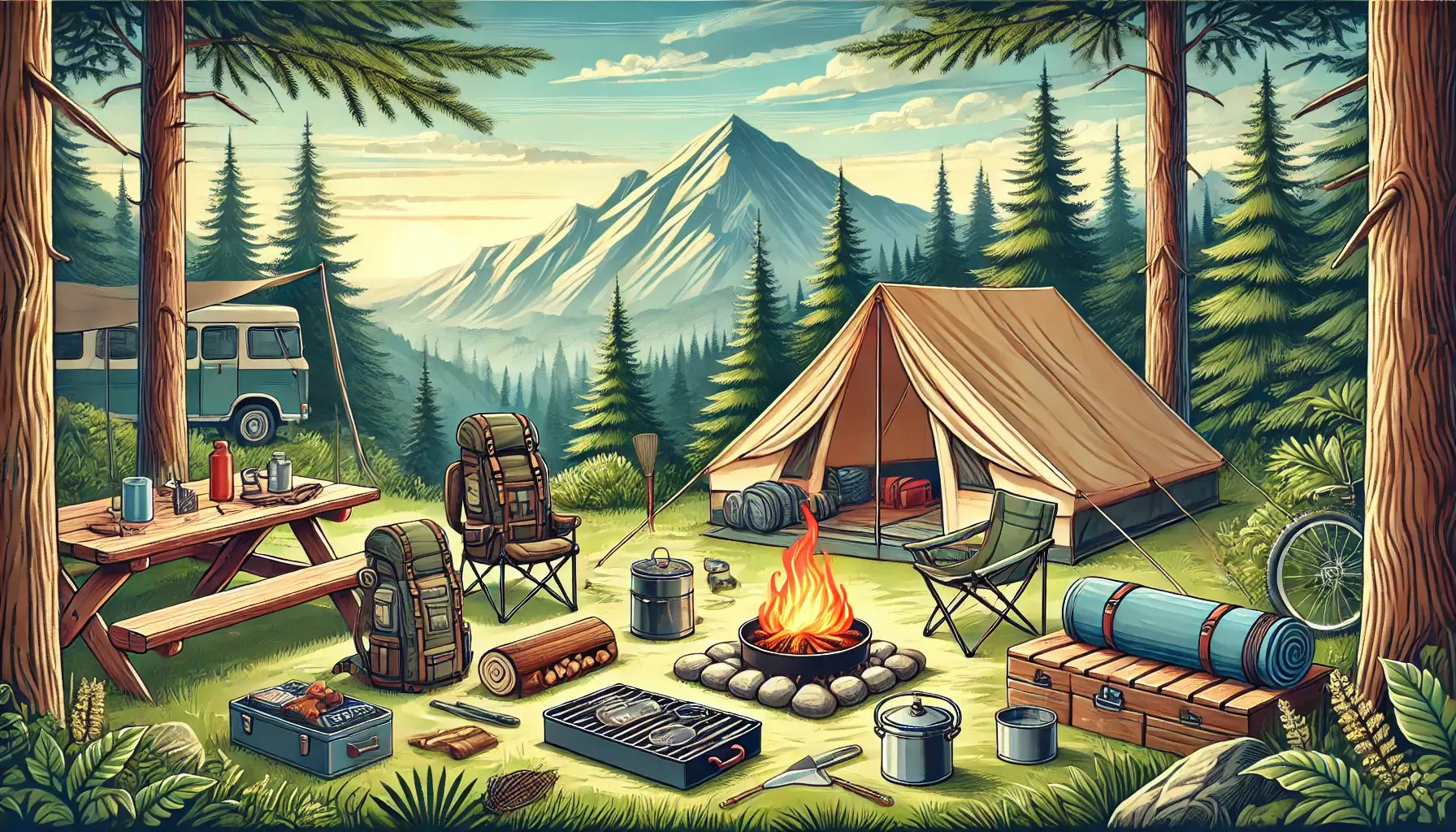 Campen What do you need for camping? Find out more at Campidoo