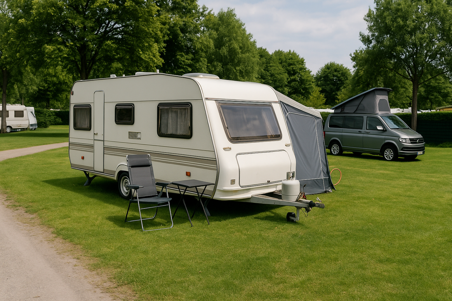 Wohnen auf dem Campingplatz
