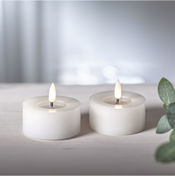LED pillar candle set Paul, 5-piece