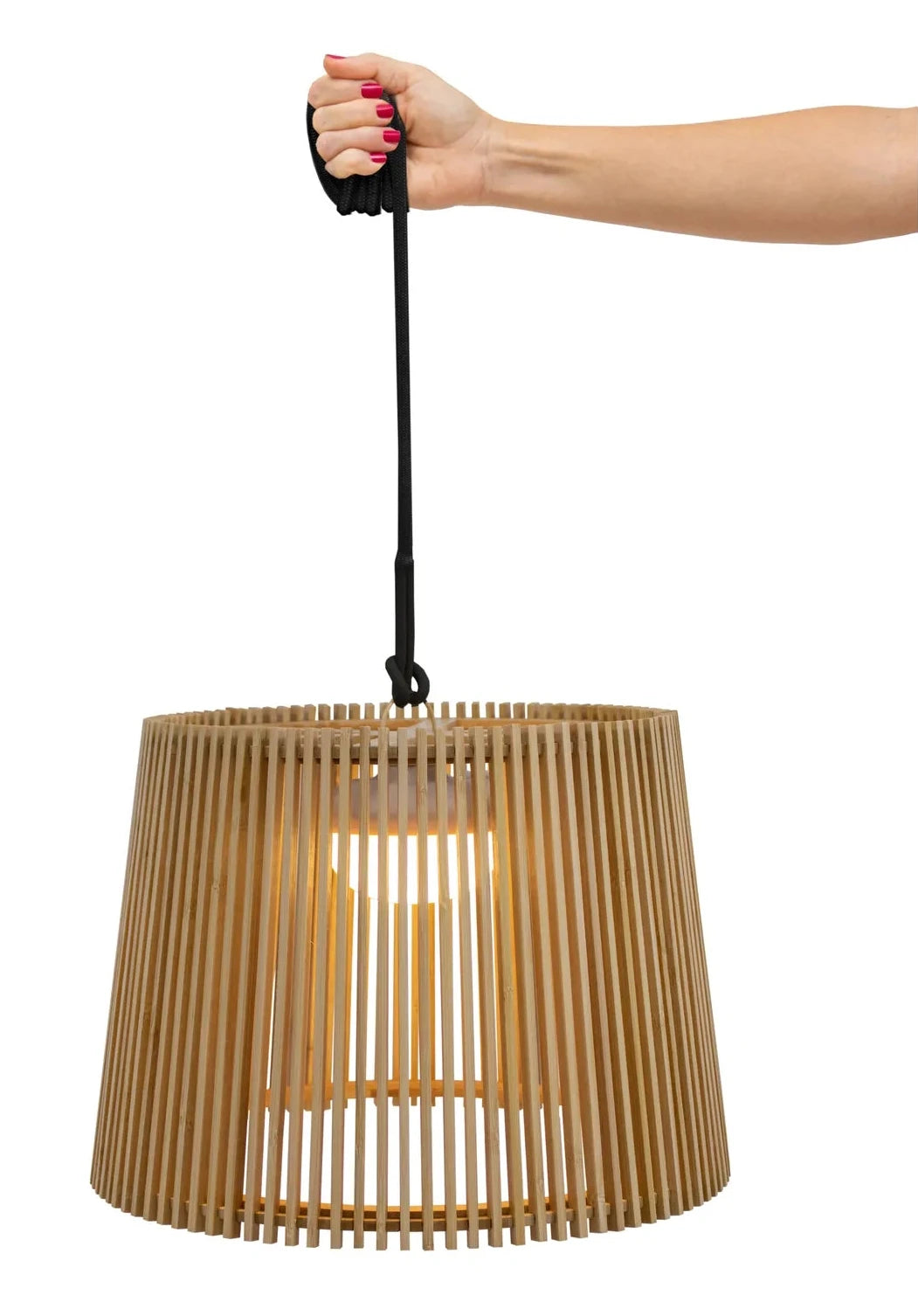Lámpara colgante de bambú Okino