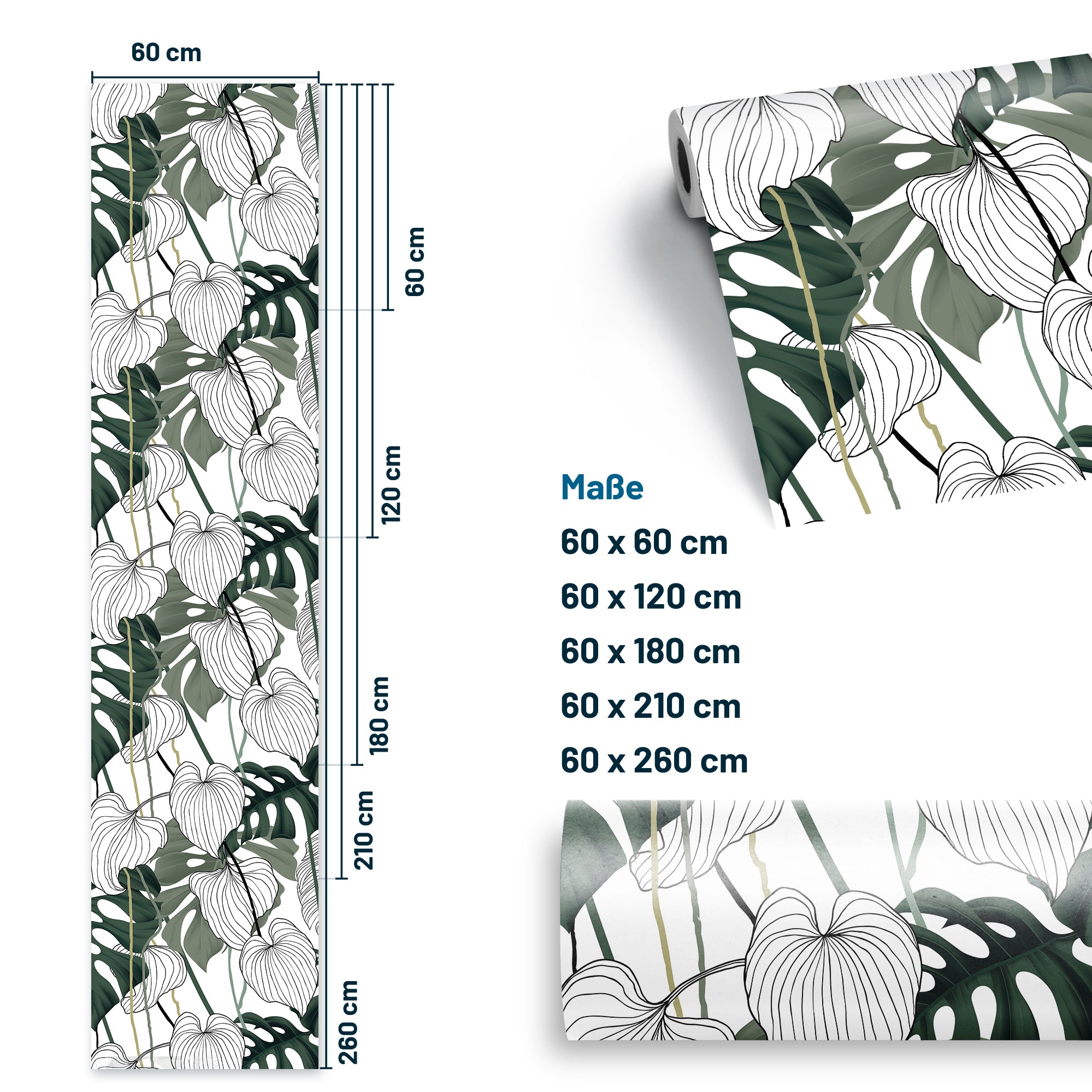 Furniture foil New Retro forest of leaves