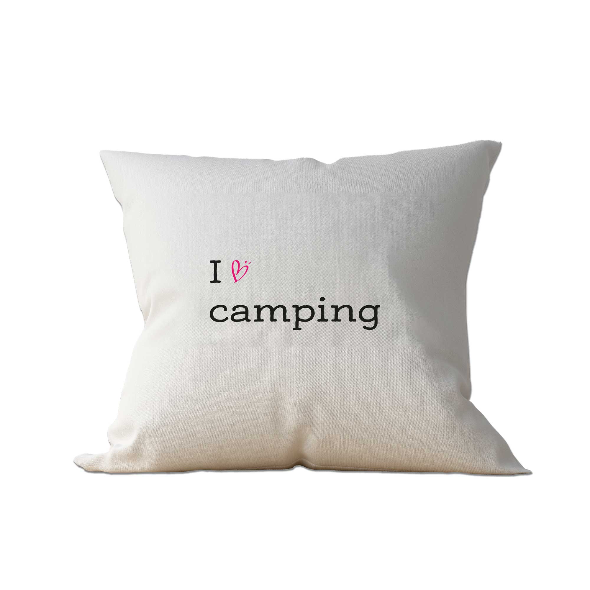 Almohada de camping "Me encanta acampar"