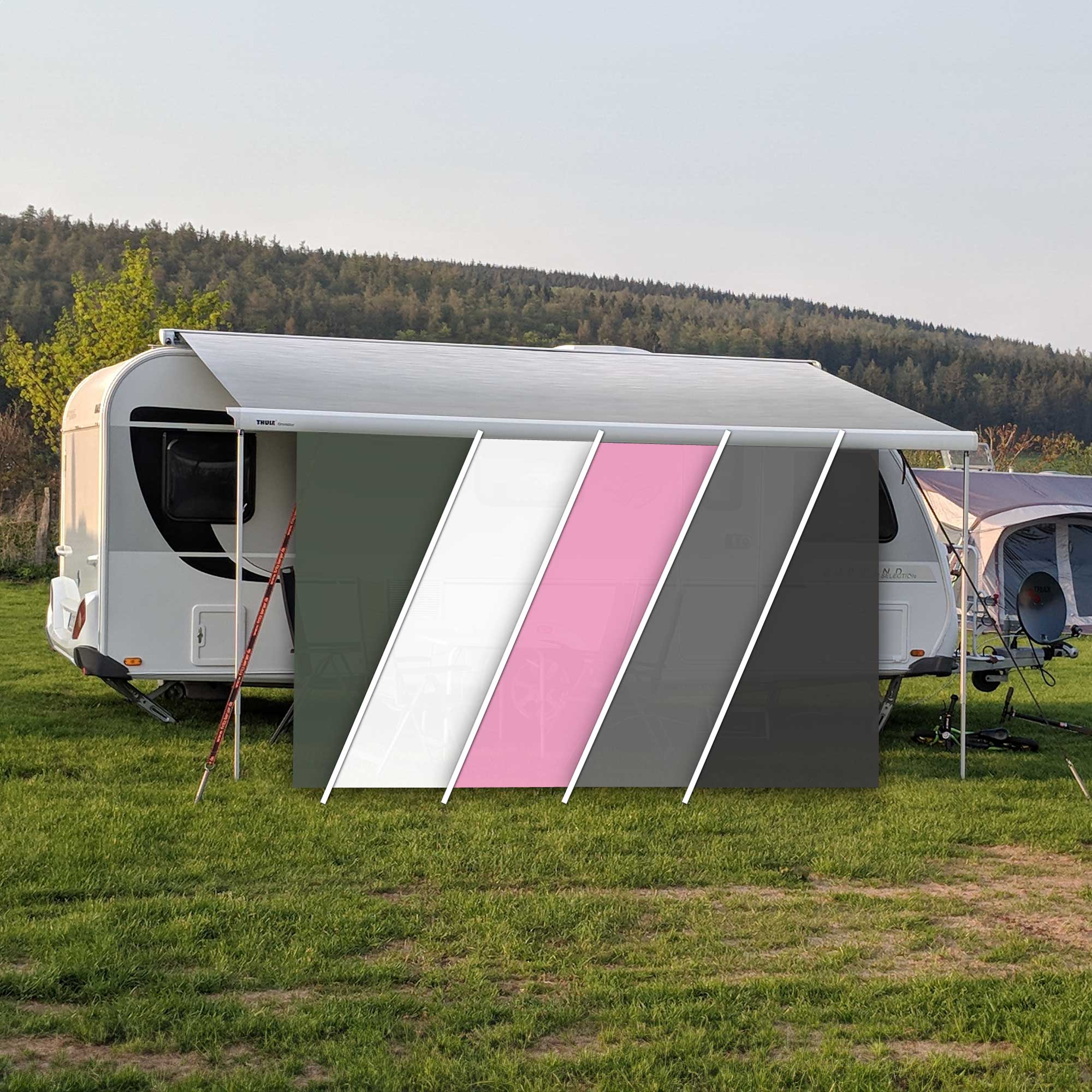 Camping Sonnenschutz - Einfarbig