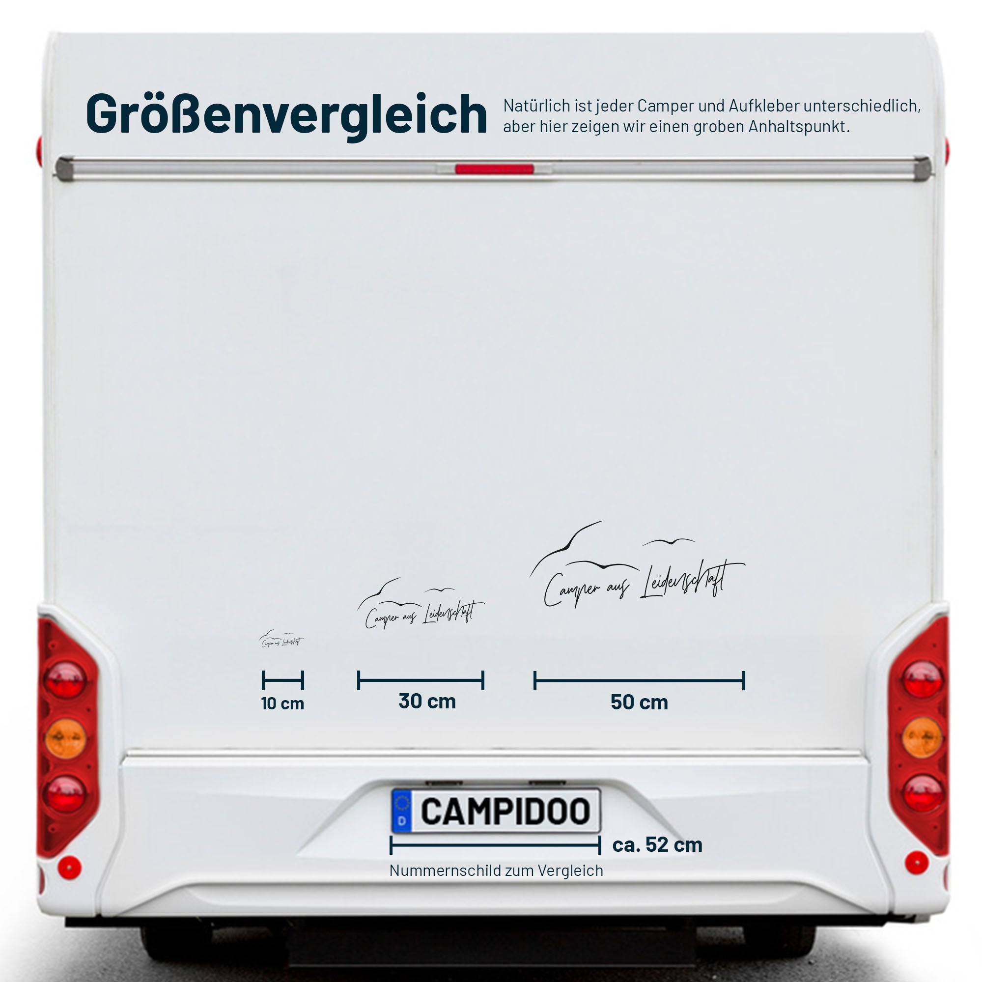 Camping sticker "Camper with passion"