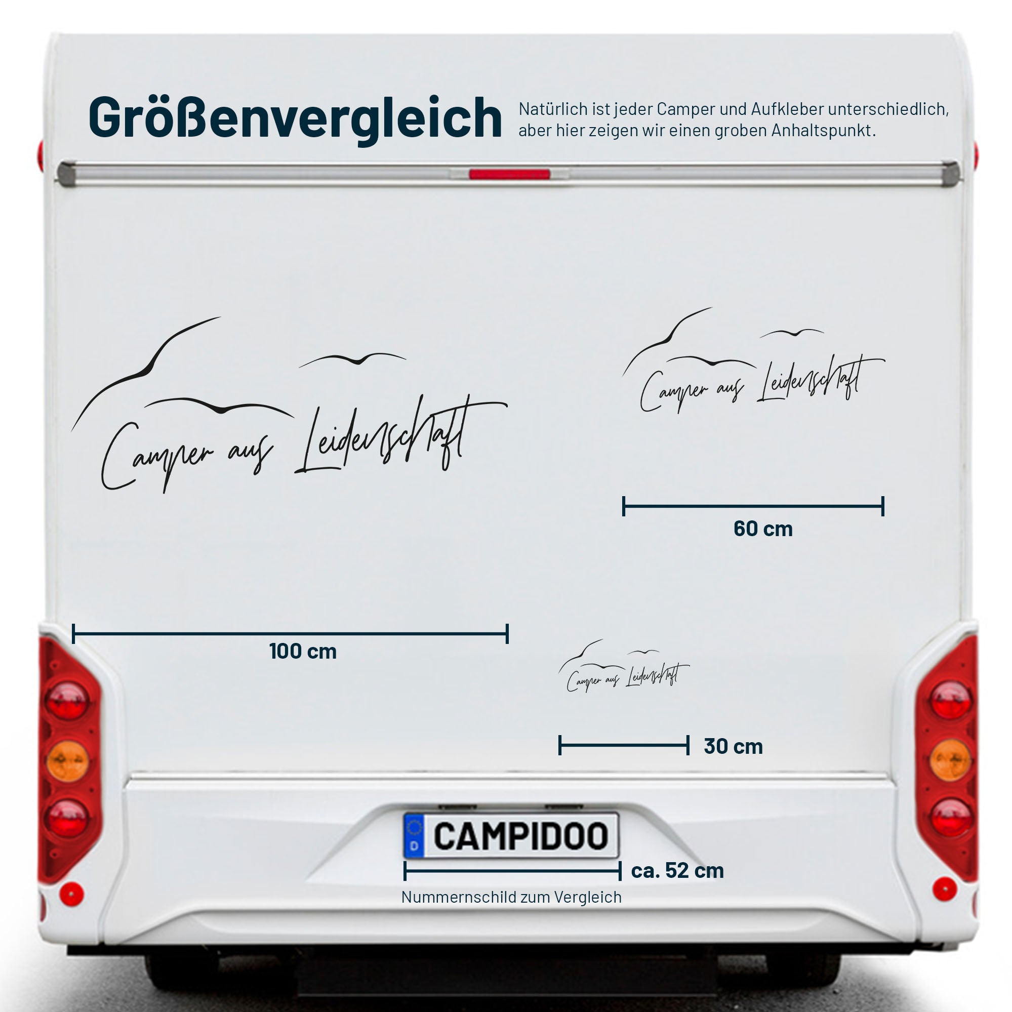 Camping sticker "Camper with passion"