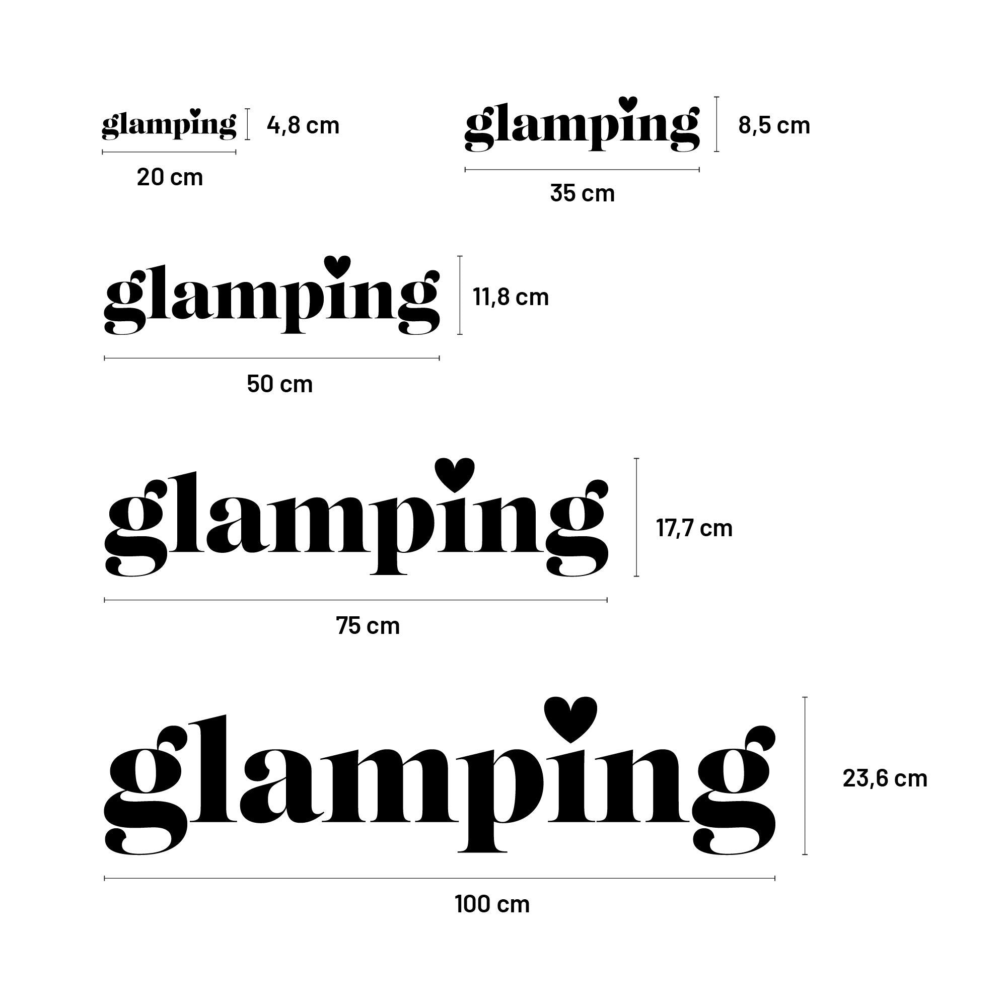 Aufkleber „glamping Style 3“