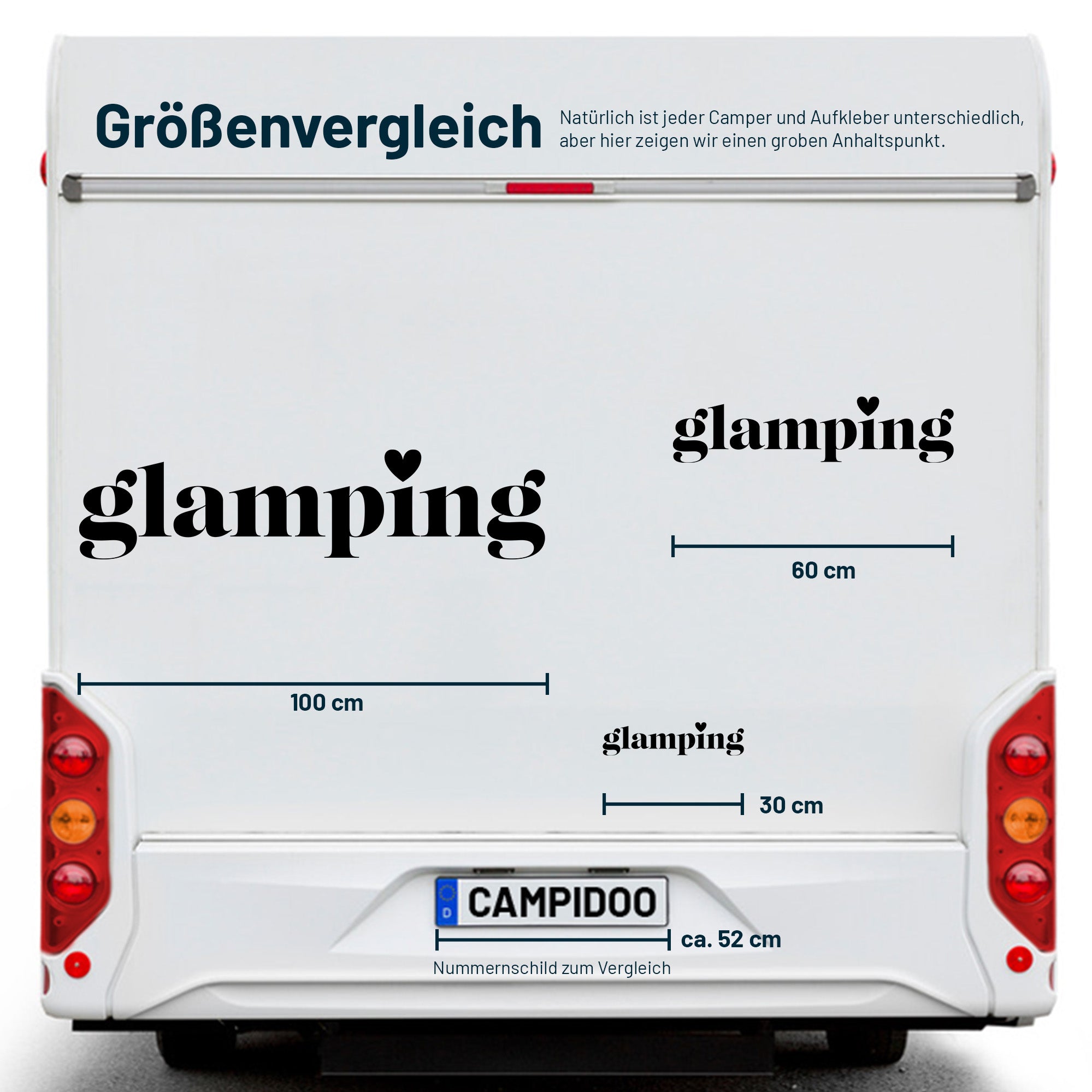 Aufkleber „glamping Style 3“