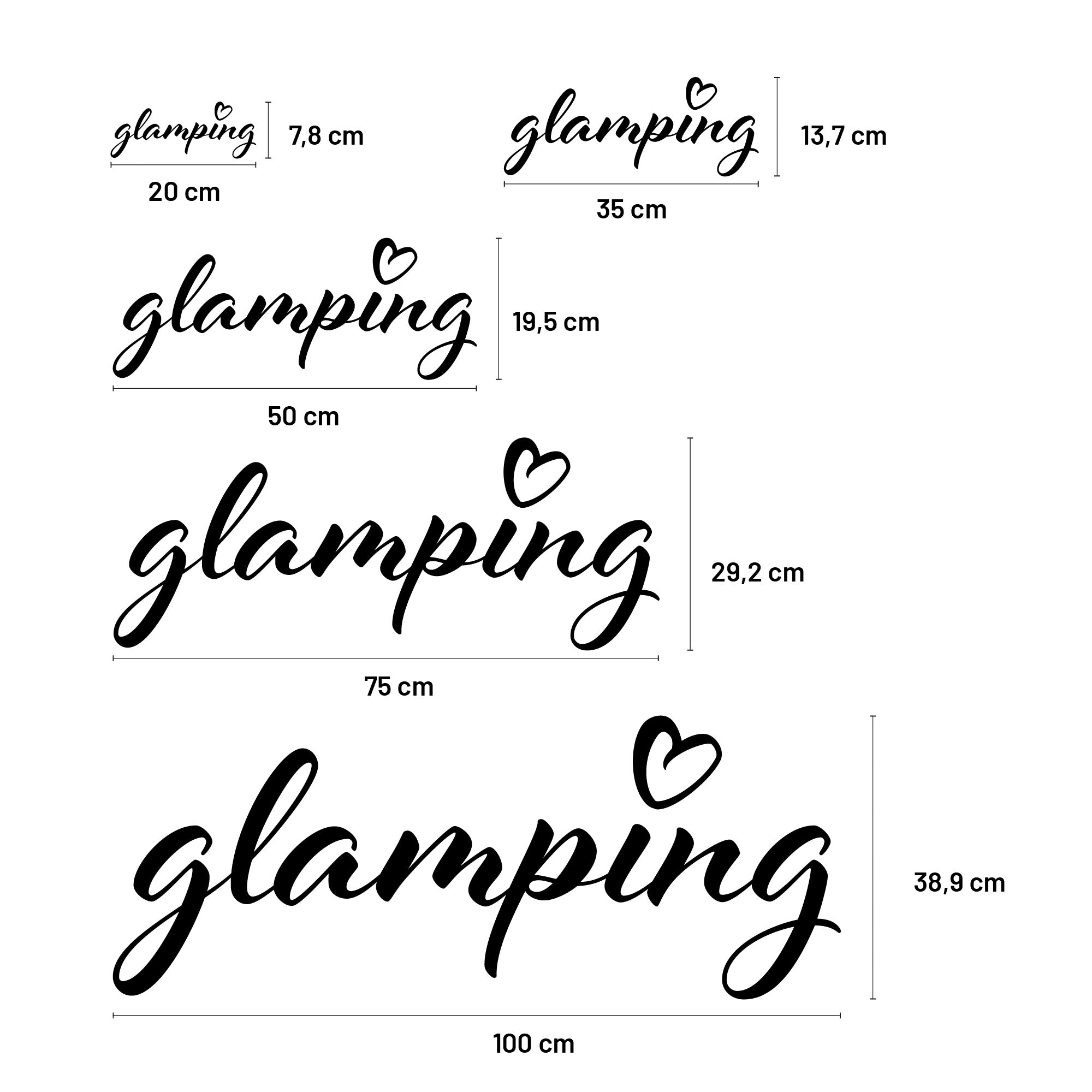 Aufkleber „glamping Style 2“