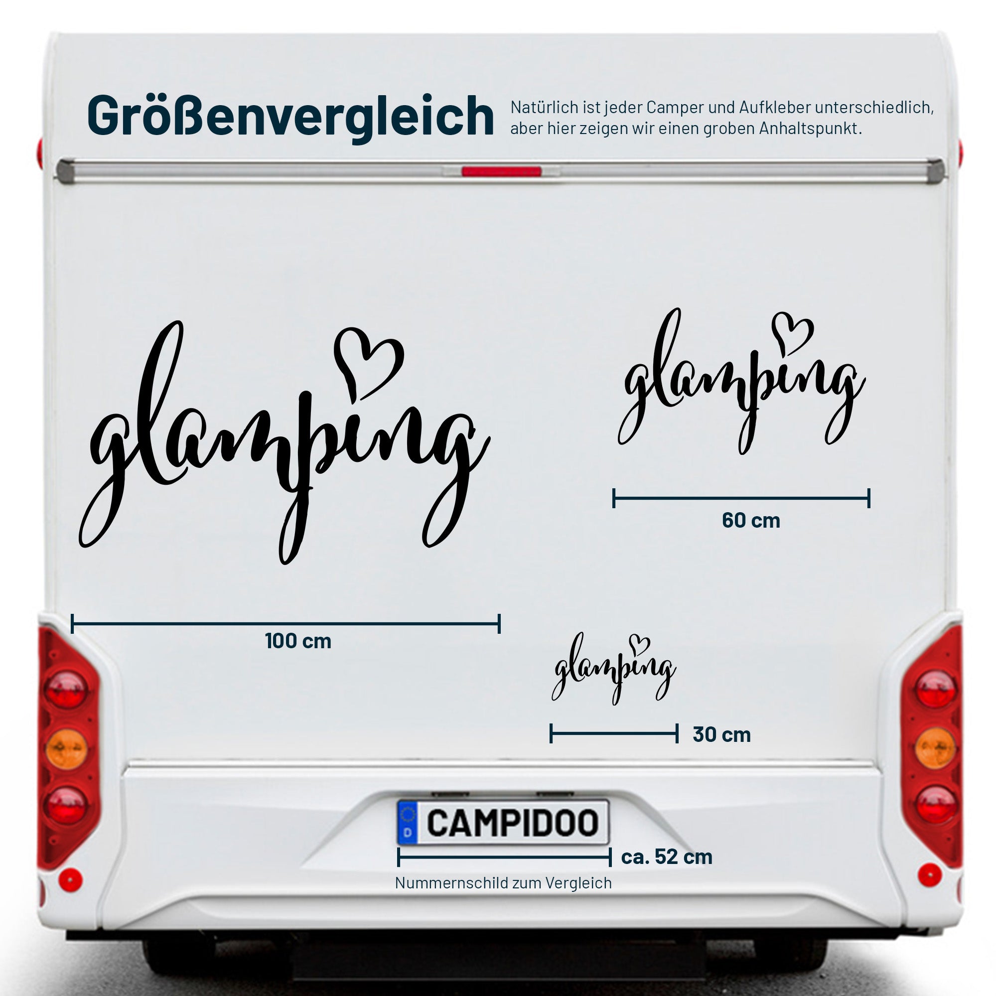 Aufkleber „glamping Style 1“