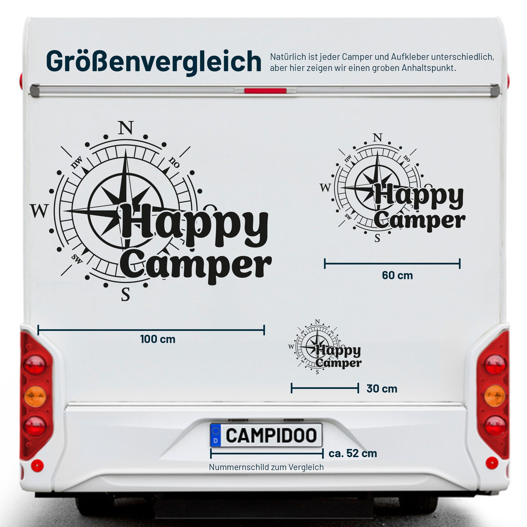 Adhesivo de camping "Hacia el mar"