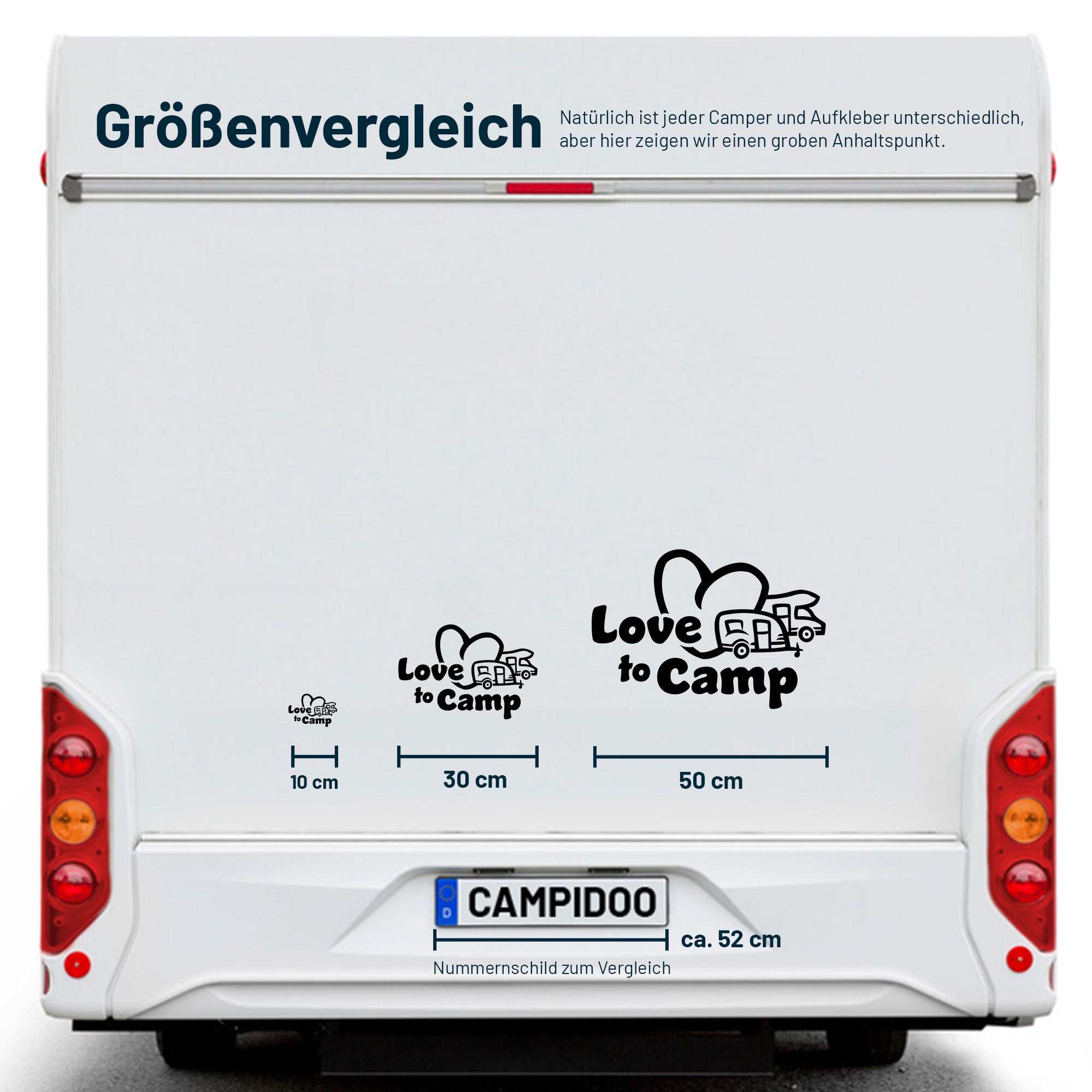 Aufkleber „Love2Camp“