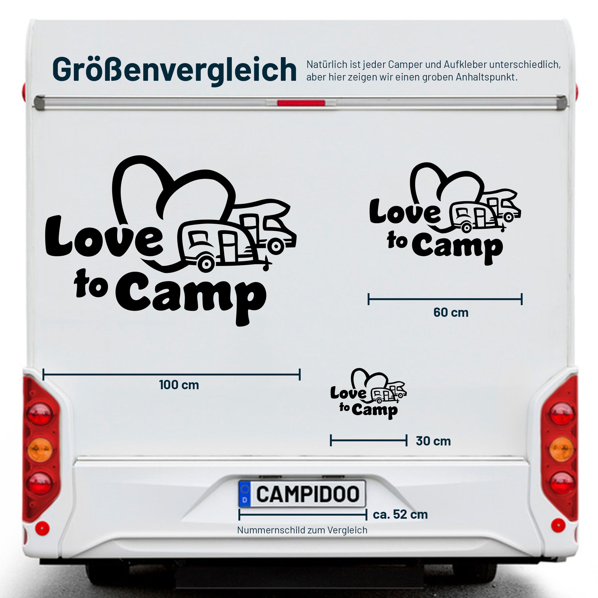 Aufkleber „Love2Camp“