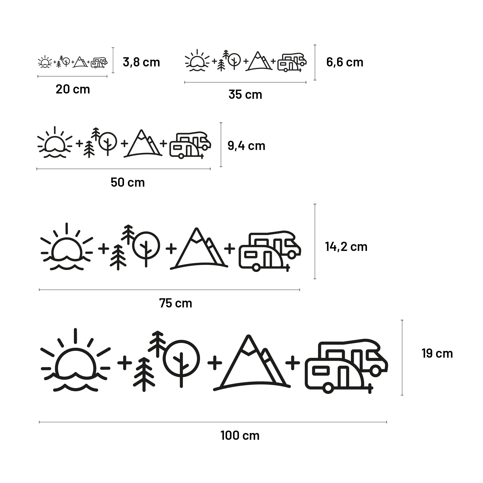 Aufkleber „Simple Icons"