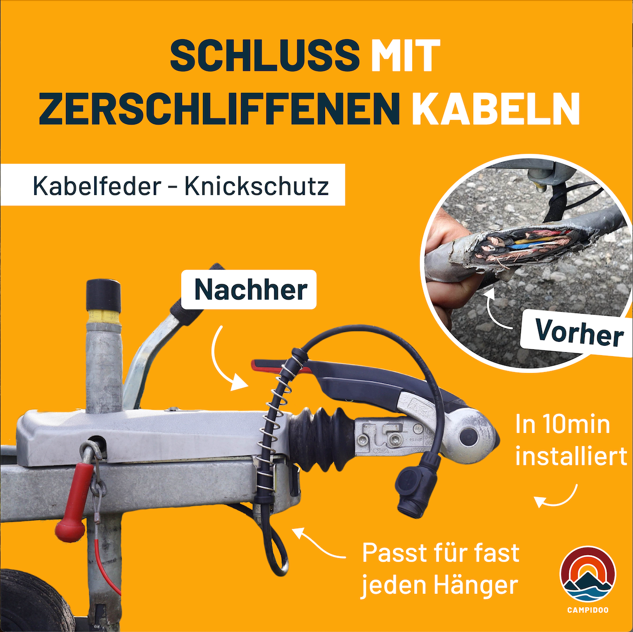 Kabelfeder - Knickschutz - Kabelschutzfeder