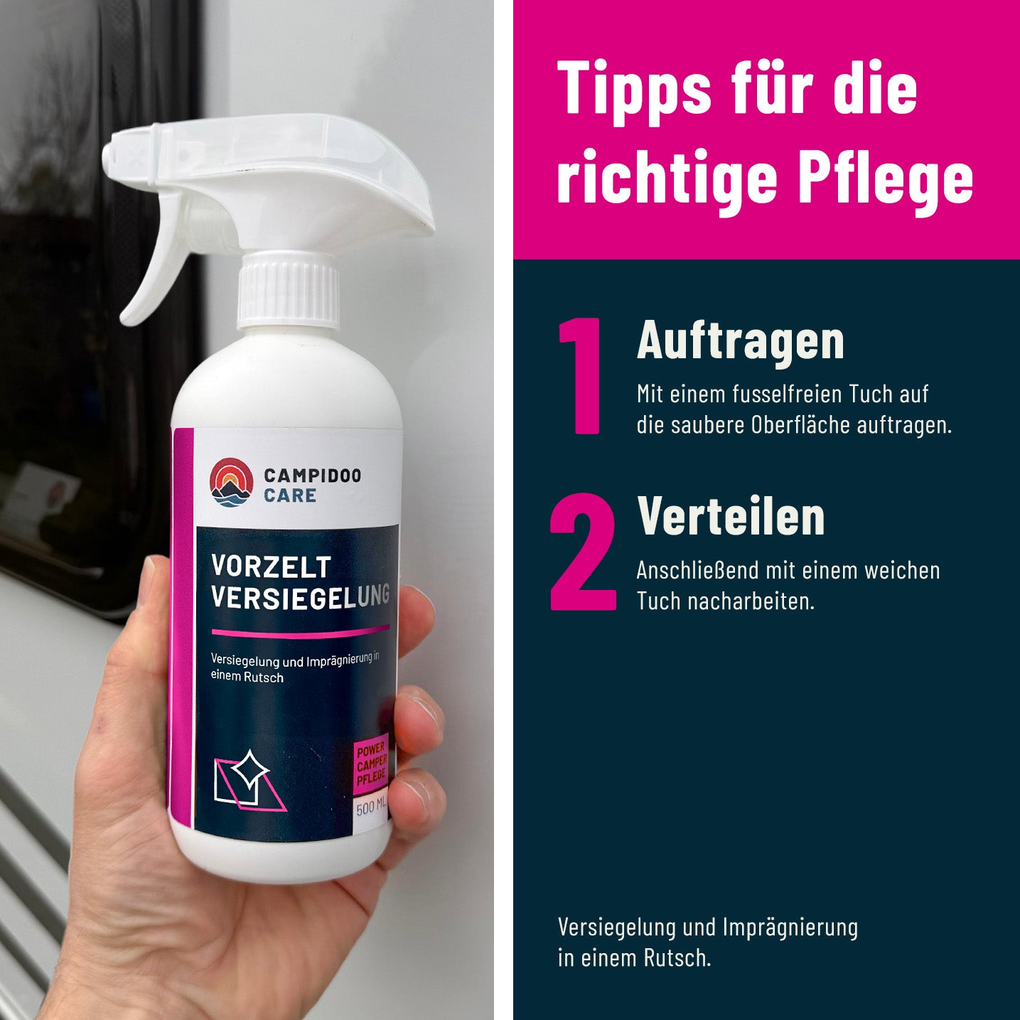 Vorzelt Versiegelung