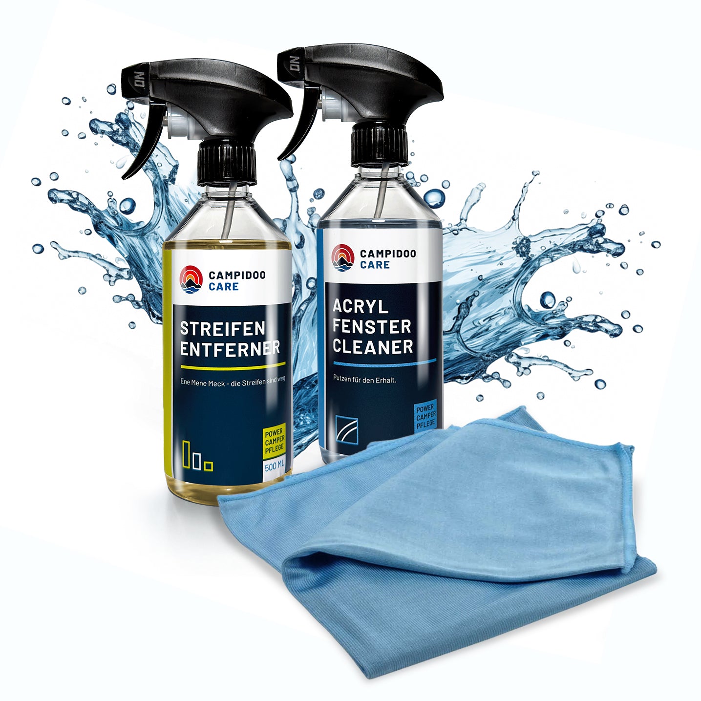 SPAR-SET: 3-teiliges Klare Sicht – Acryl & Fenster-Reiniger-Set (500ml Flaschen)