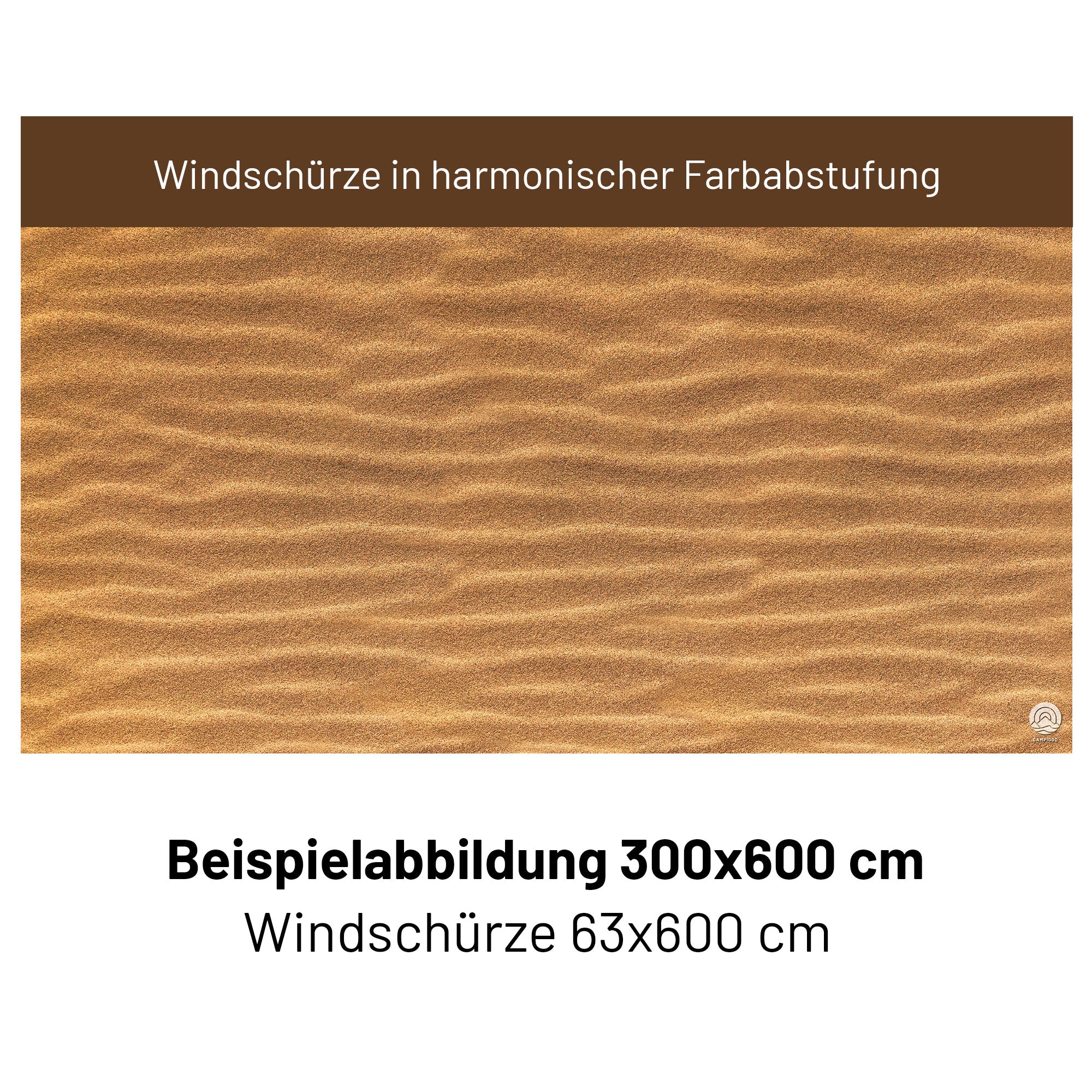 PREMIUM Vorzeltteppich für WIGO Rolli Plus - "Sand 1"
