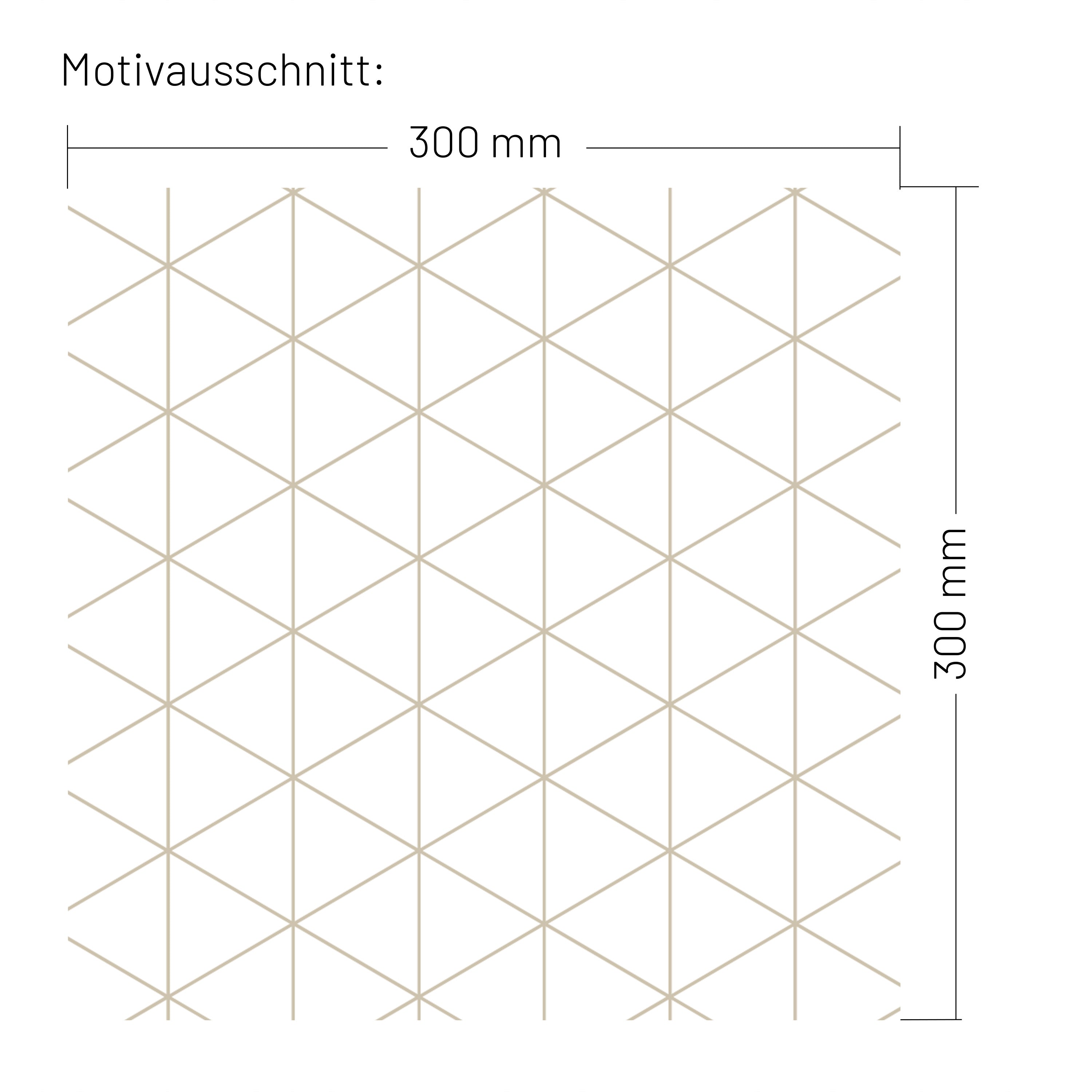 XXL Wand Dekorfolie "goldene Dreiecke"