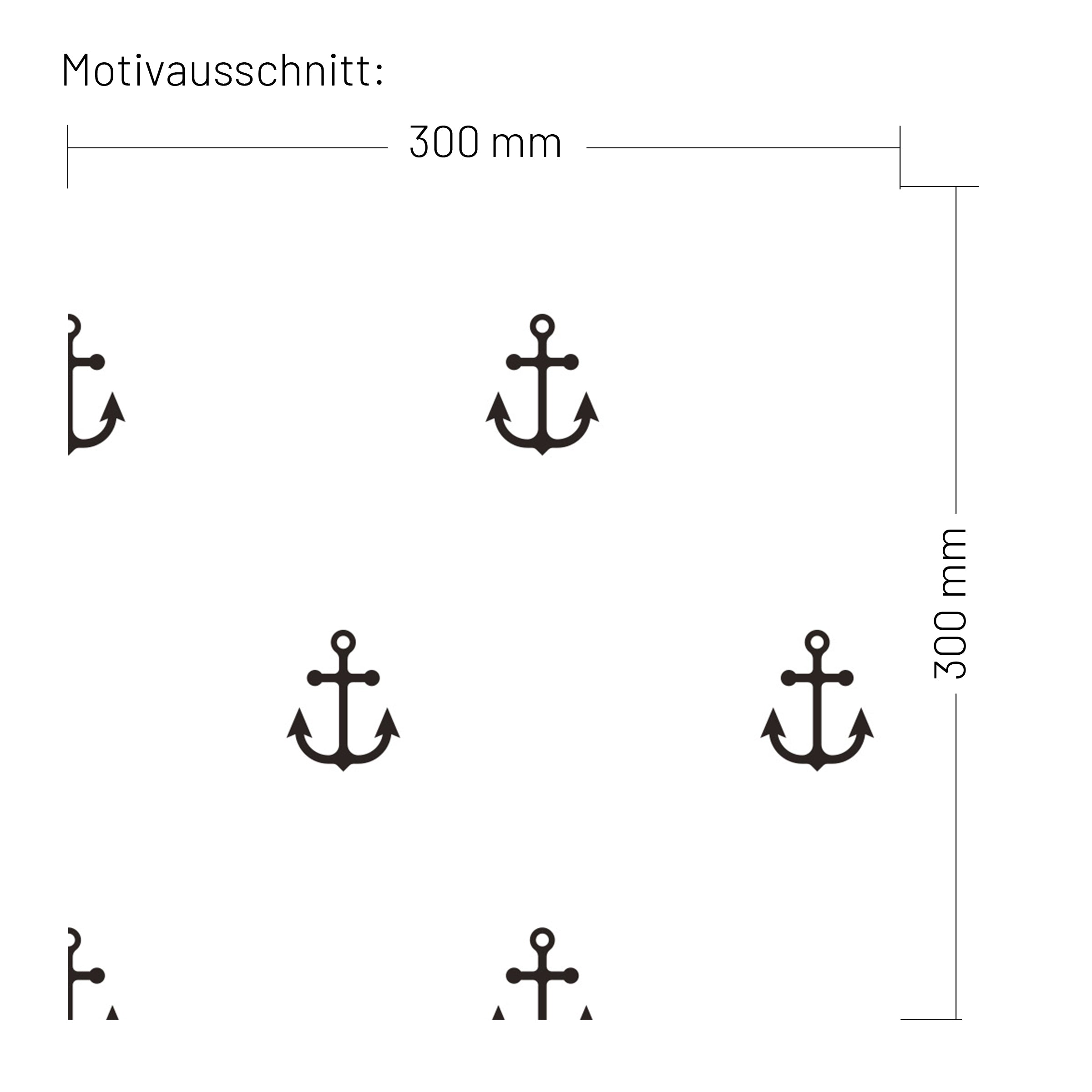 XXL Wand Dekorfolie "Anker"
