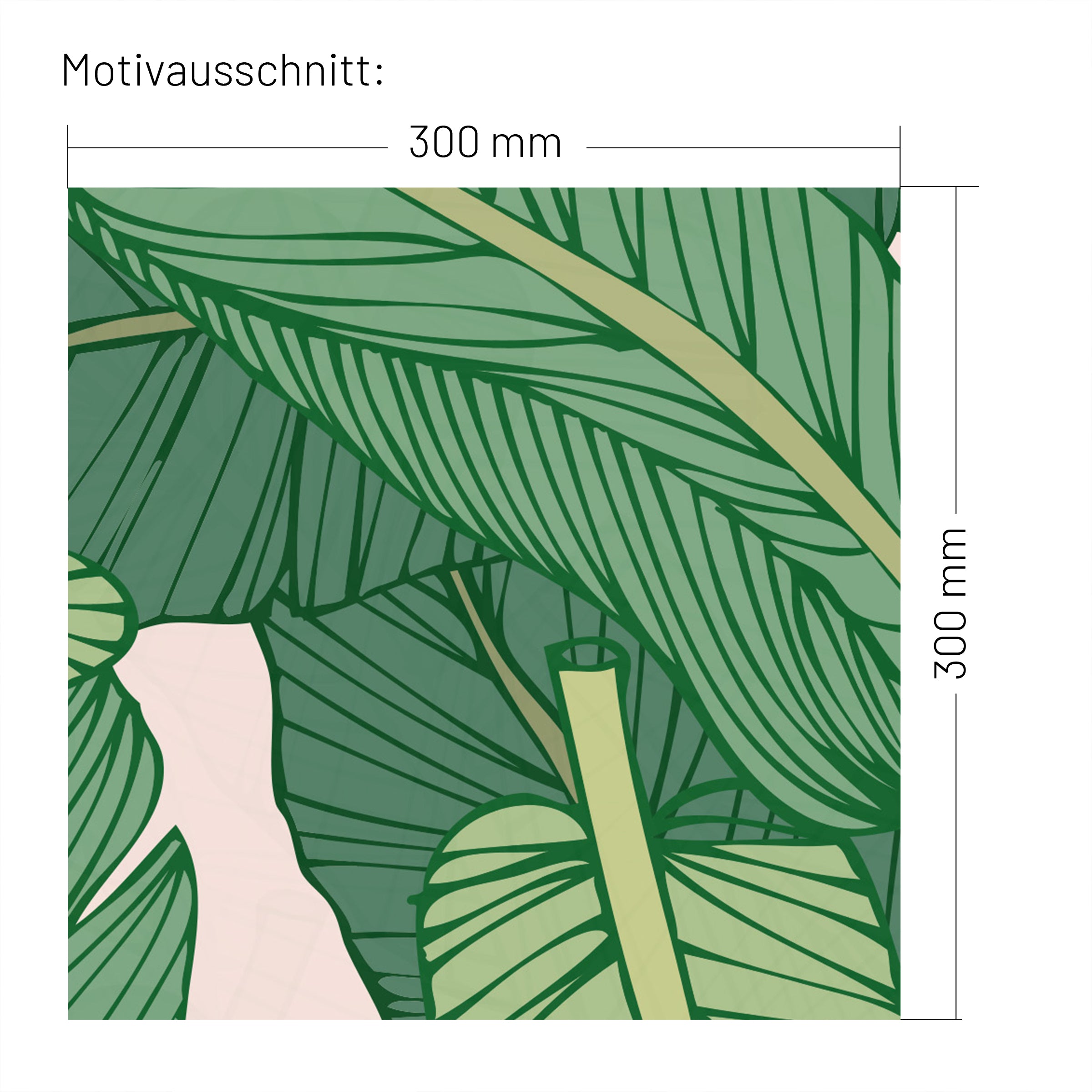 XXL Wand Dekorfolie "Bananenblätter"