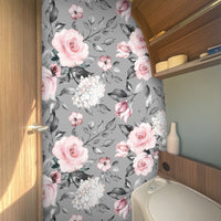 XXL Wand Dekorfolie "Blume auf Grau"