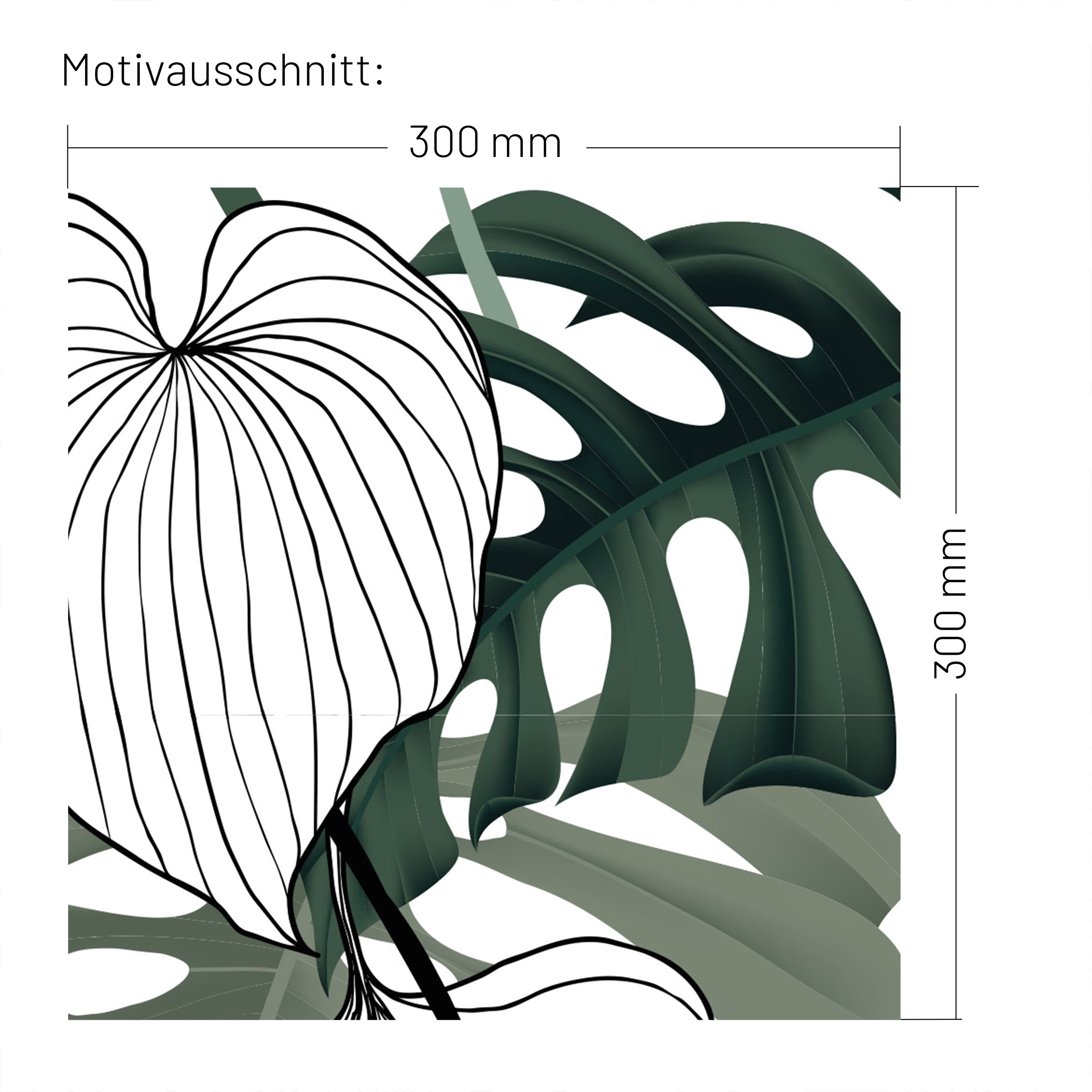 XXL Wand Dekorfolie "Dschungel"