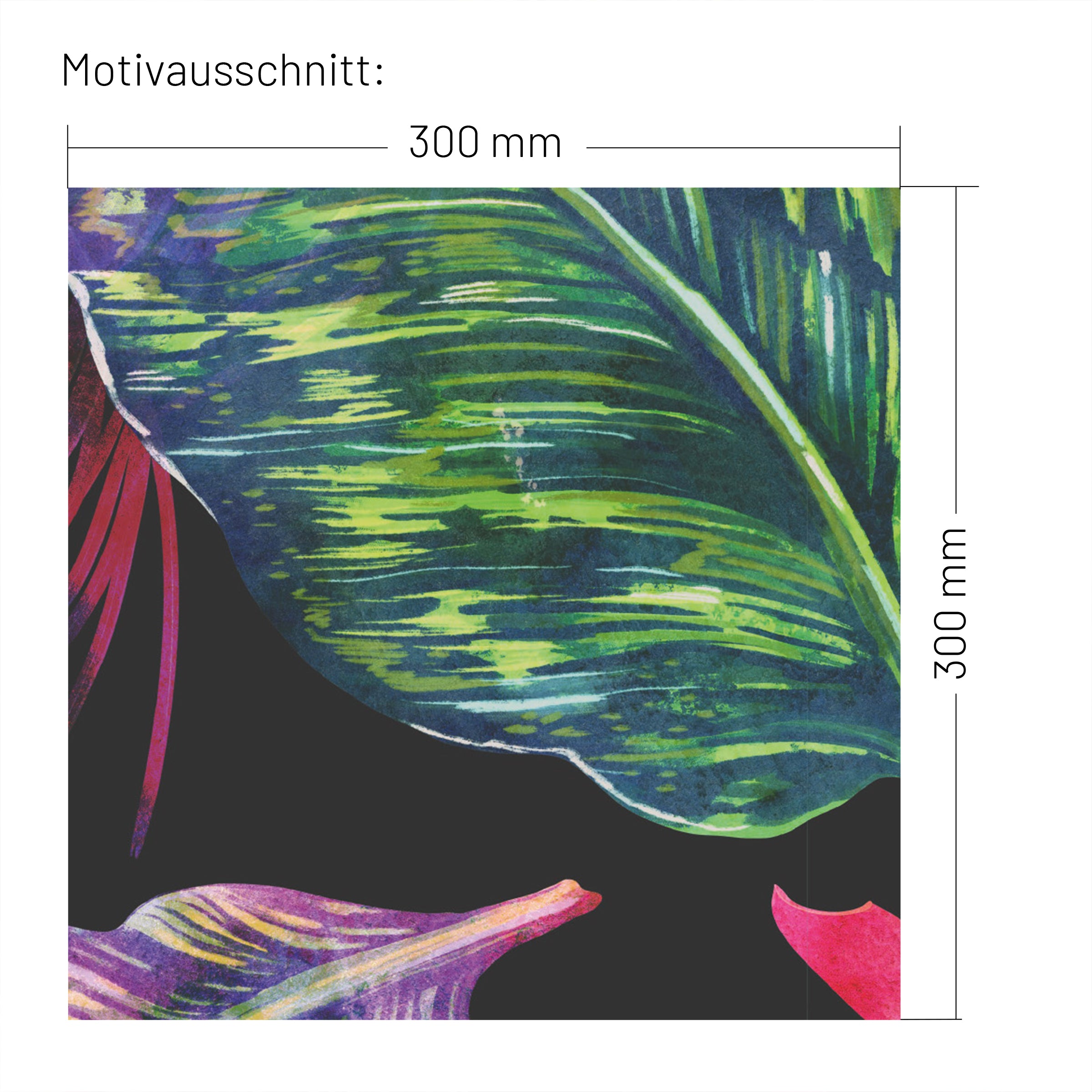 XXL Wand Dekorfolie "Farbenfrohe Monstera"