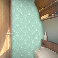 Wall foil tiles petrol