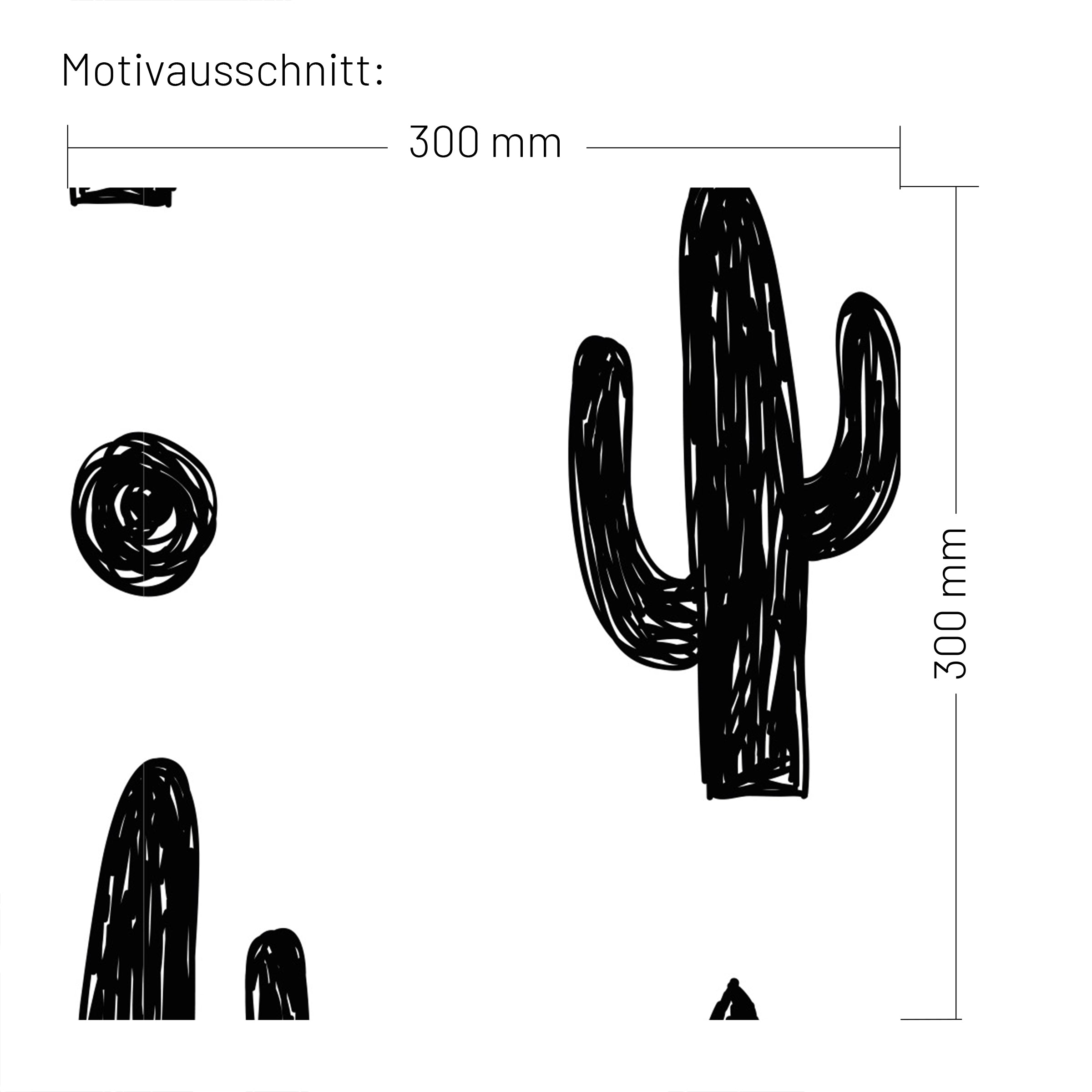 XXL Wand Dekorfolie "Kaktus"
