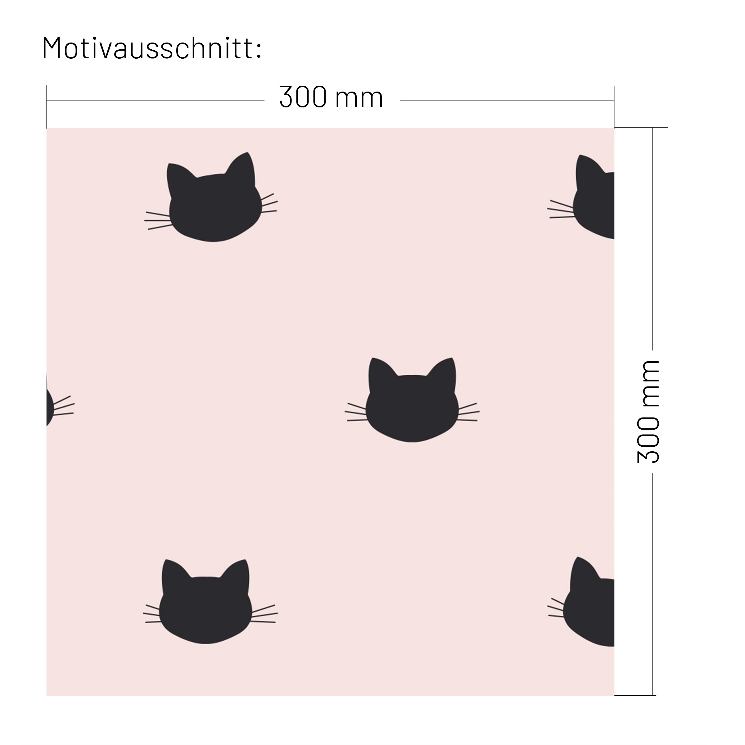 XXL Wand Dekorfolie "Katzen Silhouette"