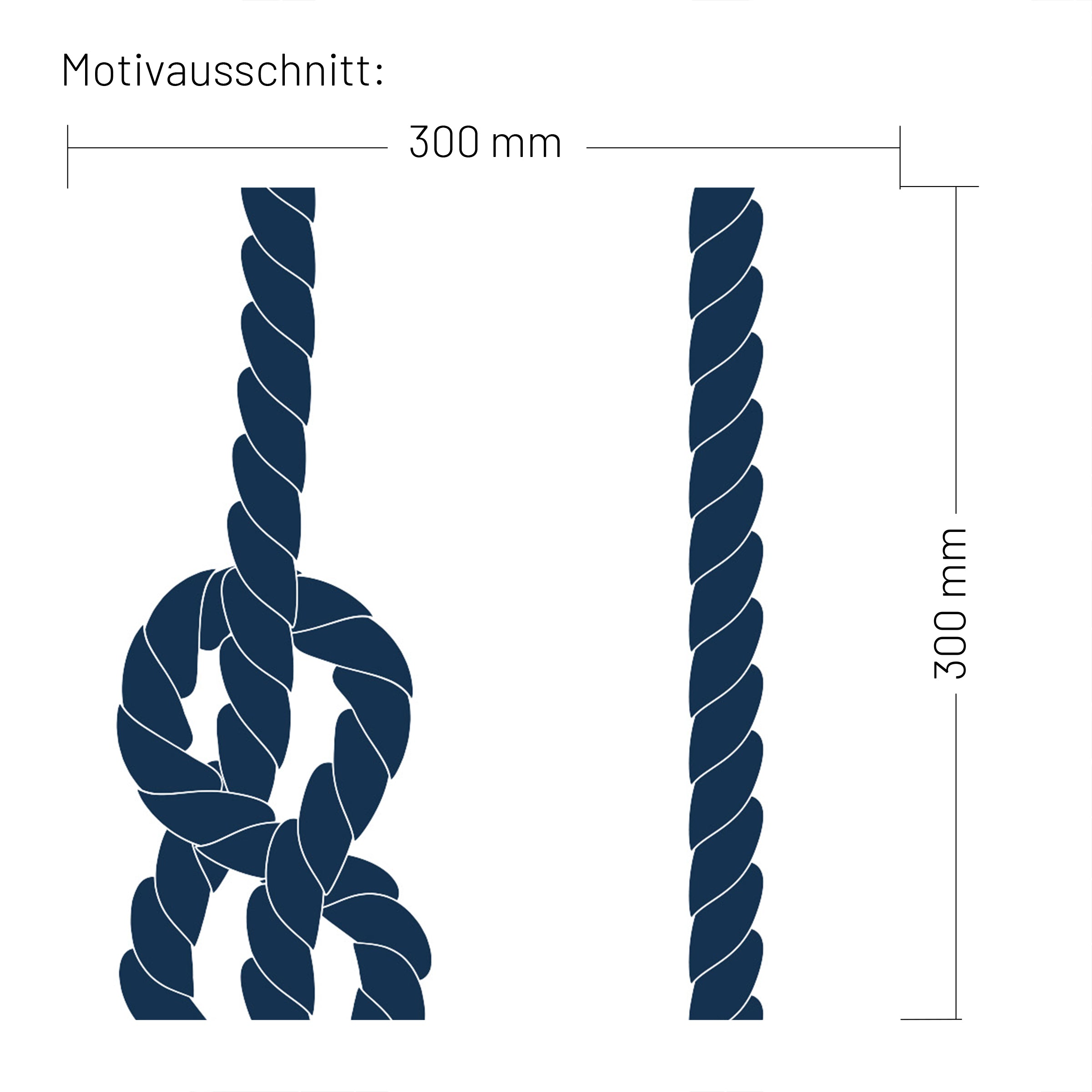 XXL Wand Dekorfolie "Knoten"