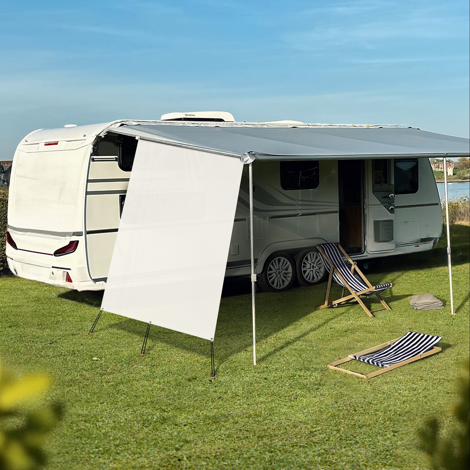 Seitenmarkise - Seitenteil 200cm Auszug LINKS