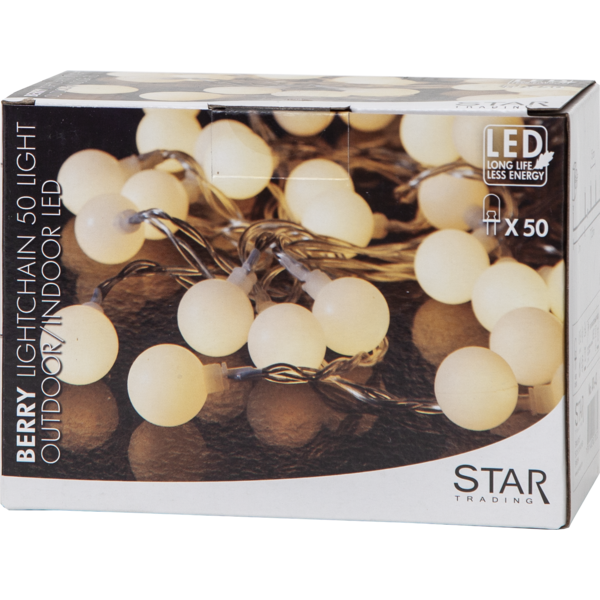 Outdoor LED-Lichterkette Berry 735 cm