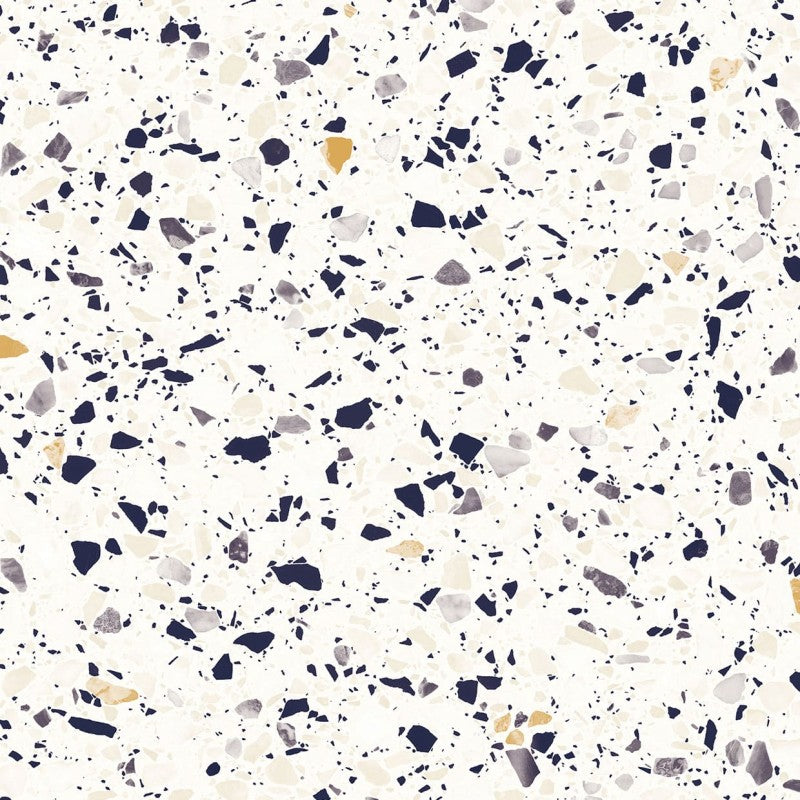 3D Naturstein-Dekor Möbelfolie Terrazzo Mixed Blue