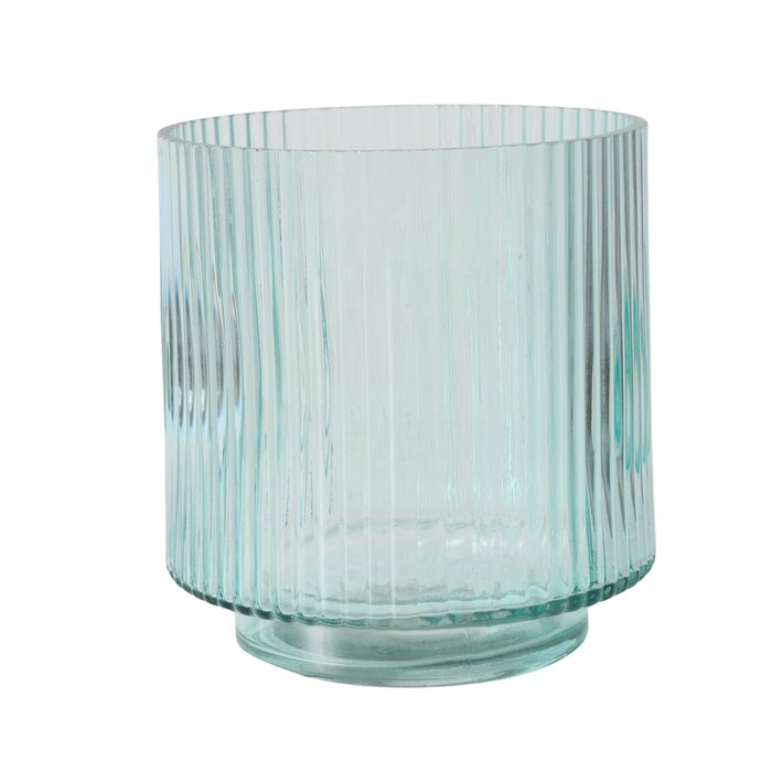 Portavelas de cristal auténtico Isara