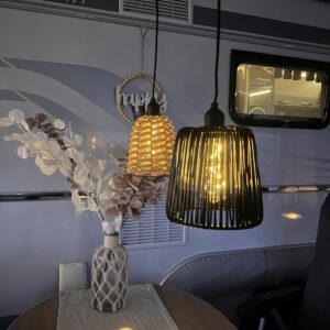 Camping awning hanging lamp with LED “TWINE”